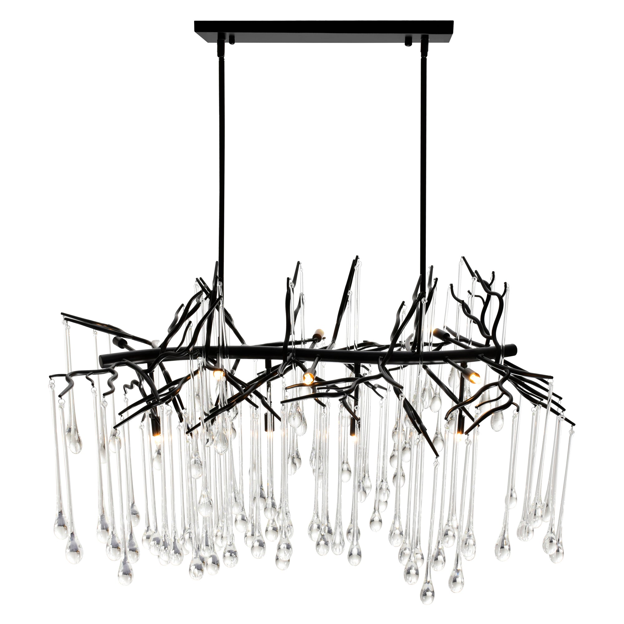 Anita Chandeliers Black 10 Lights