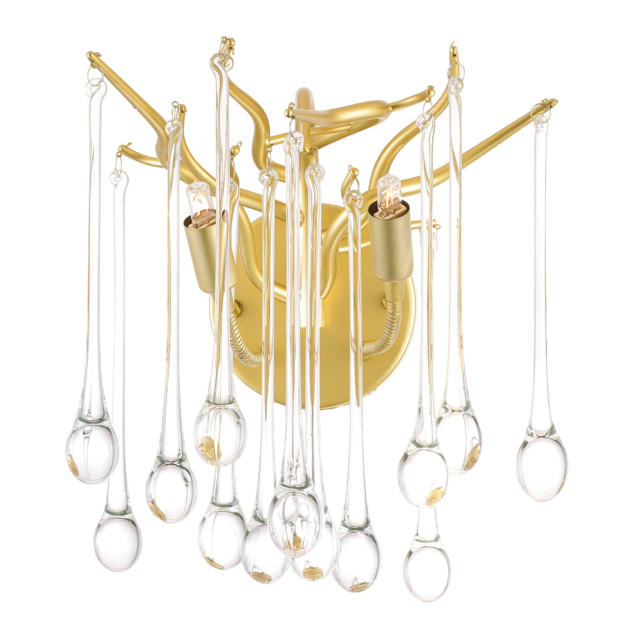 Anita Wall Lights Gold Leaf 2 Lights