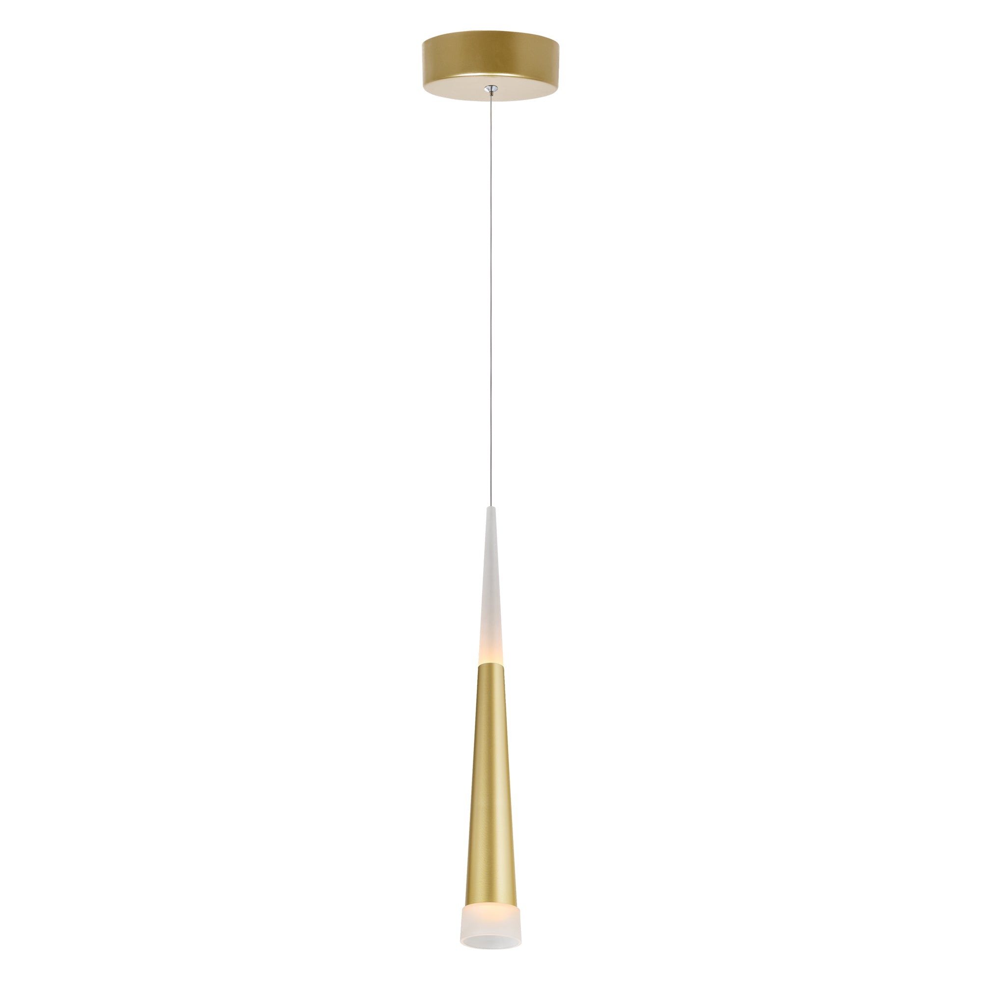 Andes Pendants Satin Gold LED 2 Inch