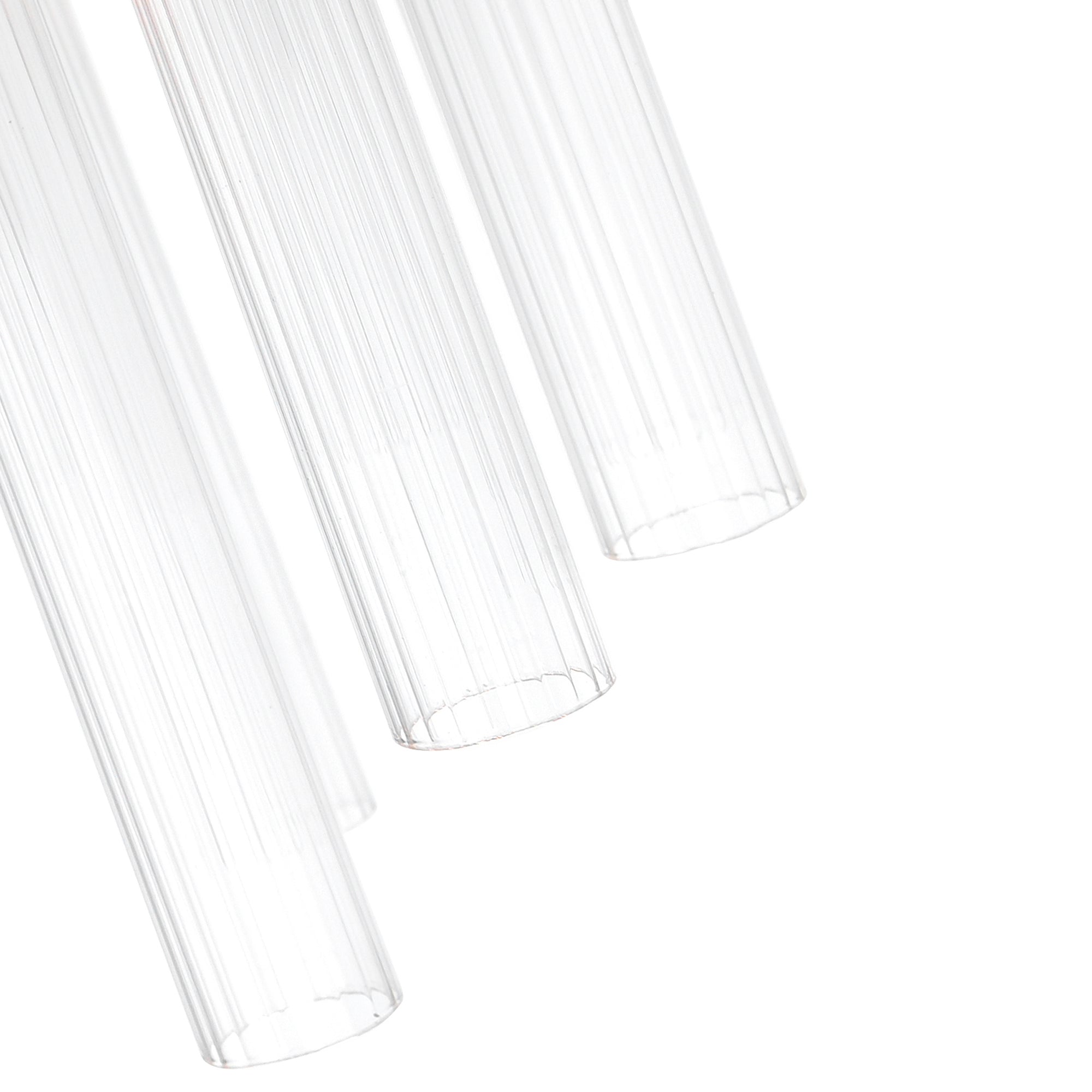 Orgue 9 Light 8in Satin Gold Mini Pendant