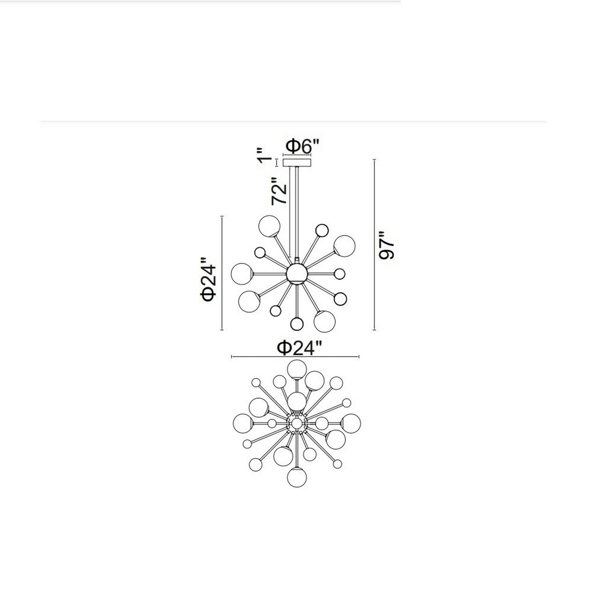 Element Chandeliers 11 Light Sun Gold