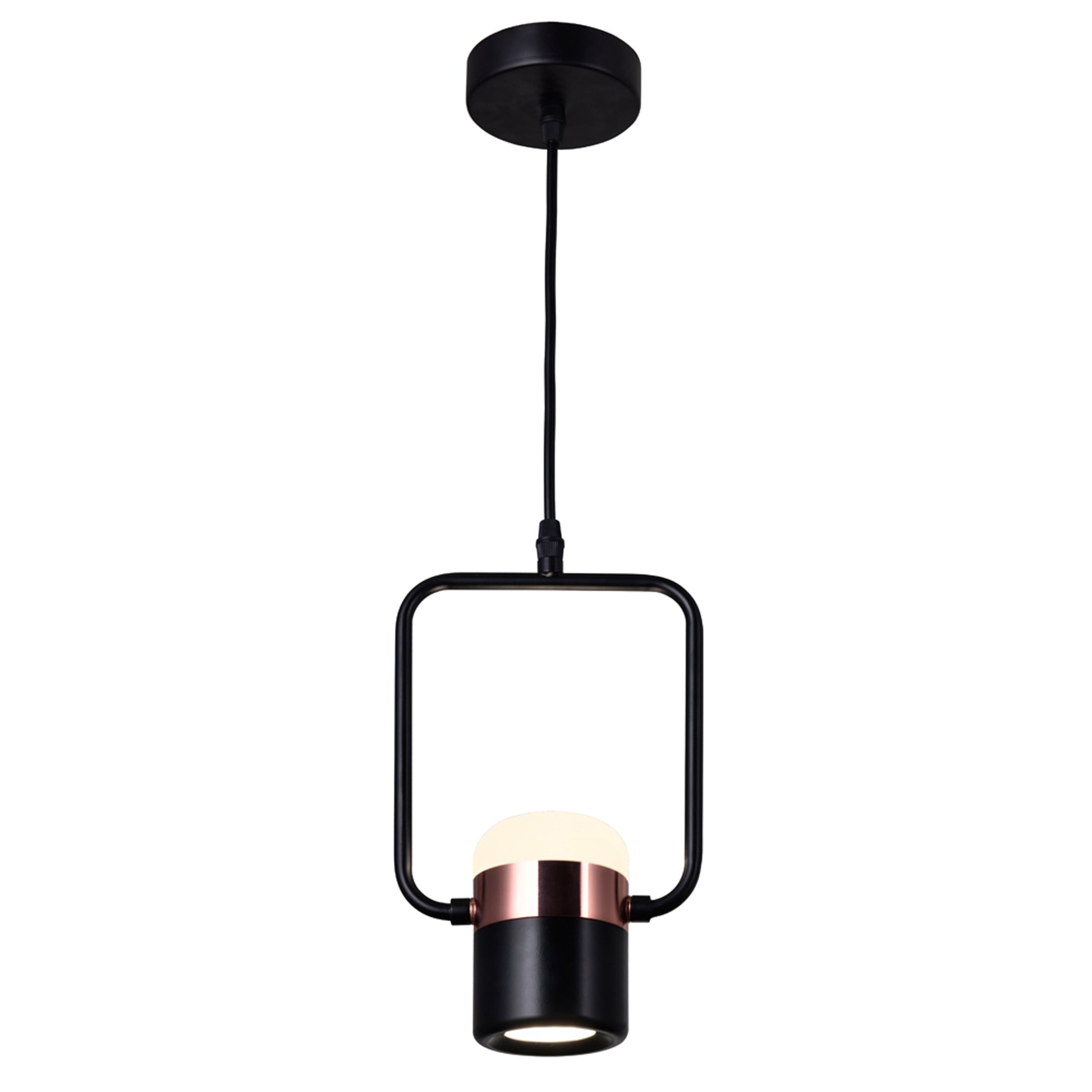 Moxie 1 Light LED Mini Pendant in Black Finish