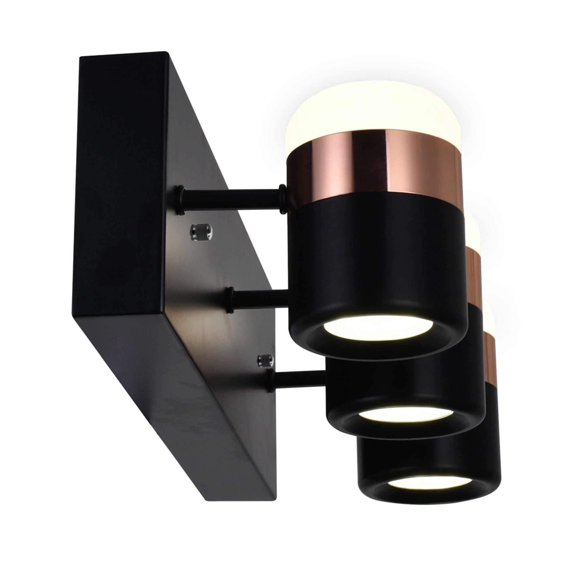 Moxie 3 Light LED Vanity Light With Black Finish