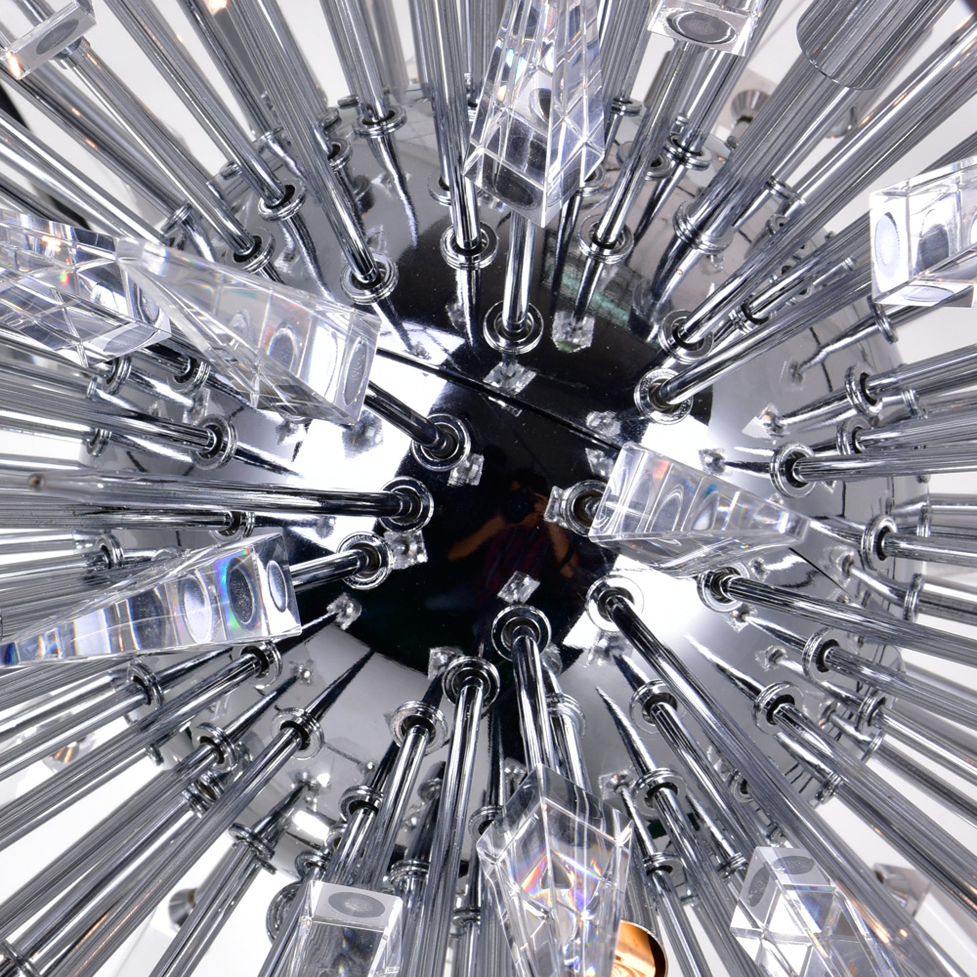 Starburst Chandeliers 20 Light Chrome Black