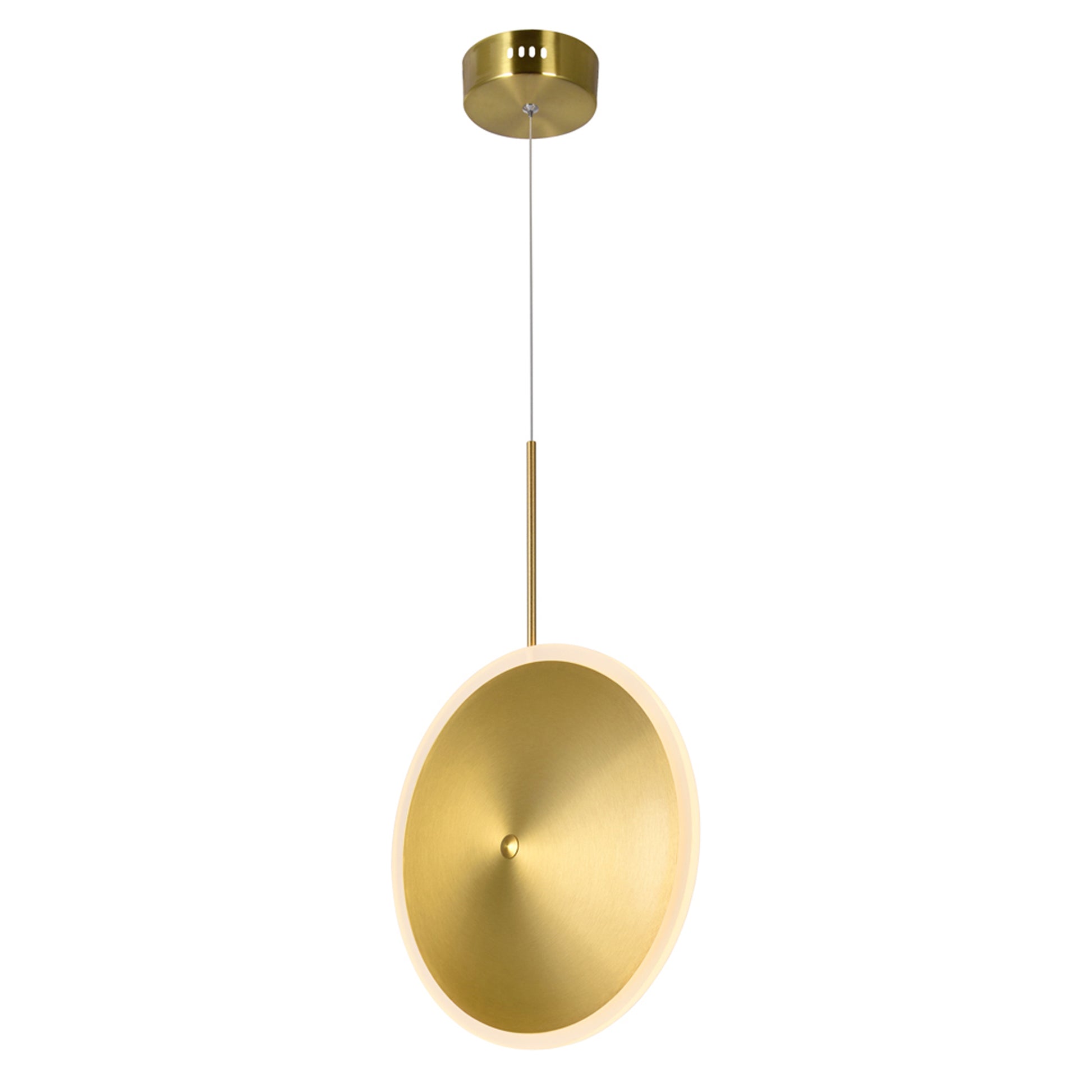 Ovni 1 Light Brass Pendant LED Mini Pendant