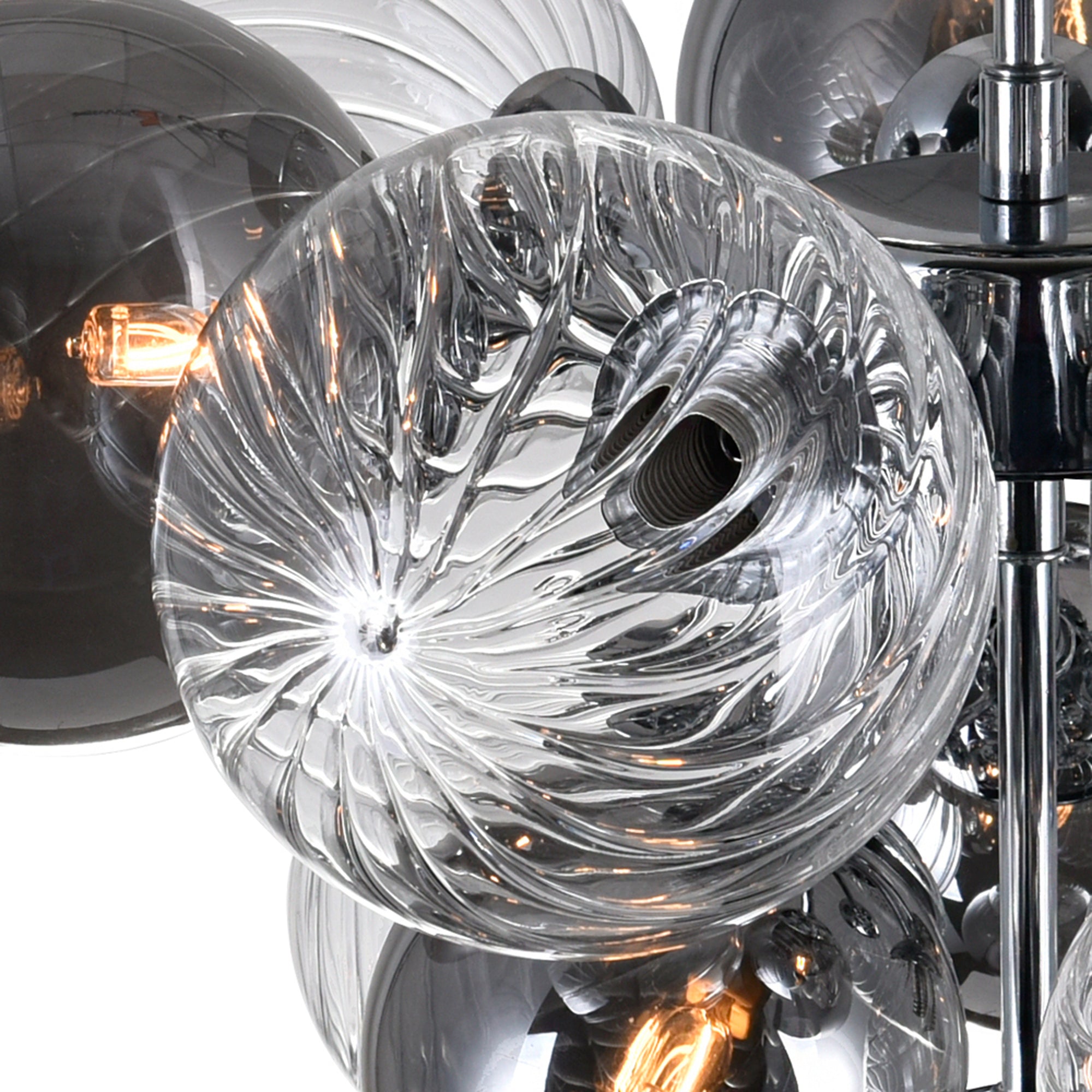 Pallocino 6 Light Chrome Flush Mount