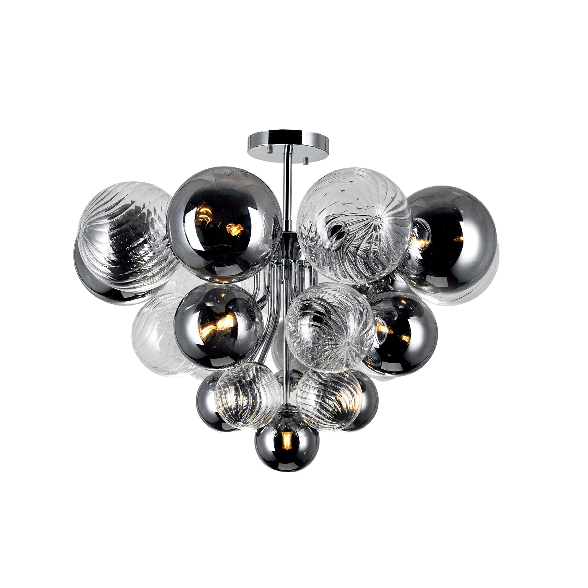 Pallocino Flush Mounts Chrome 10 Lights