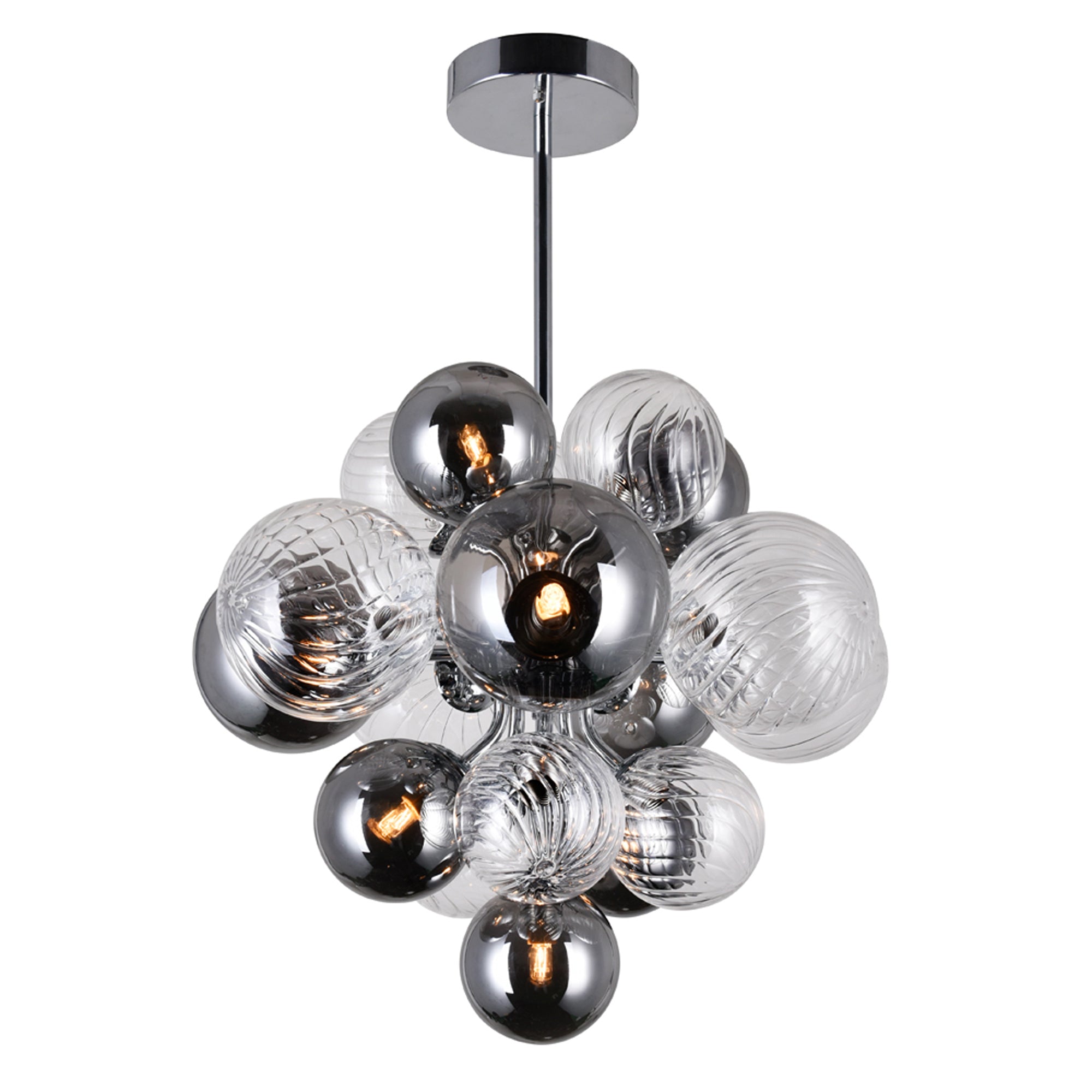 Pallocino Chandeliers Chrome 8 Lights