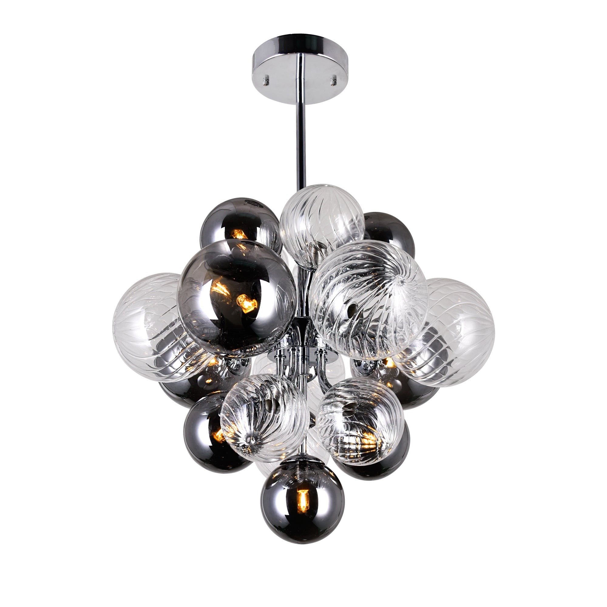 Pallocino Chandeliers Chrome 8 Lights