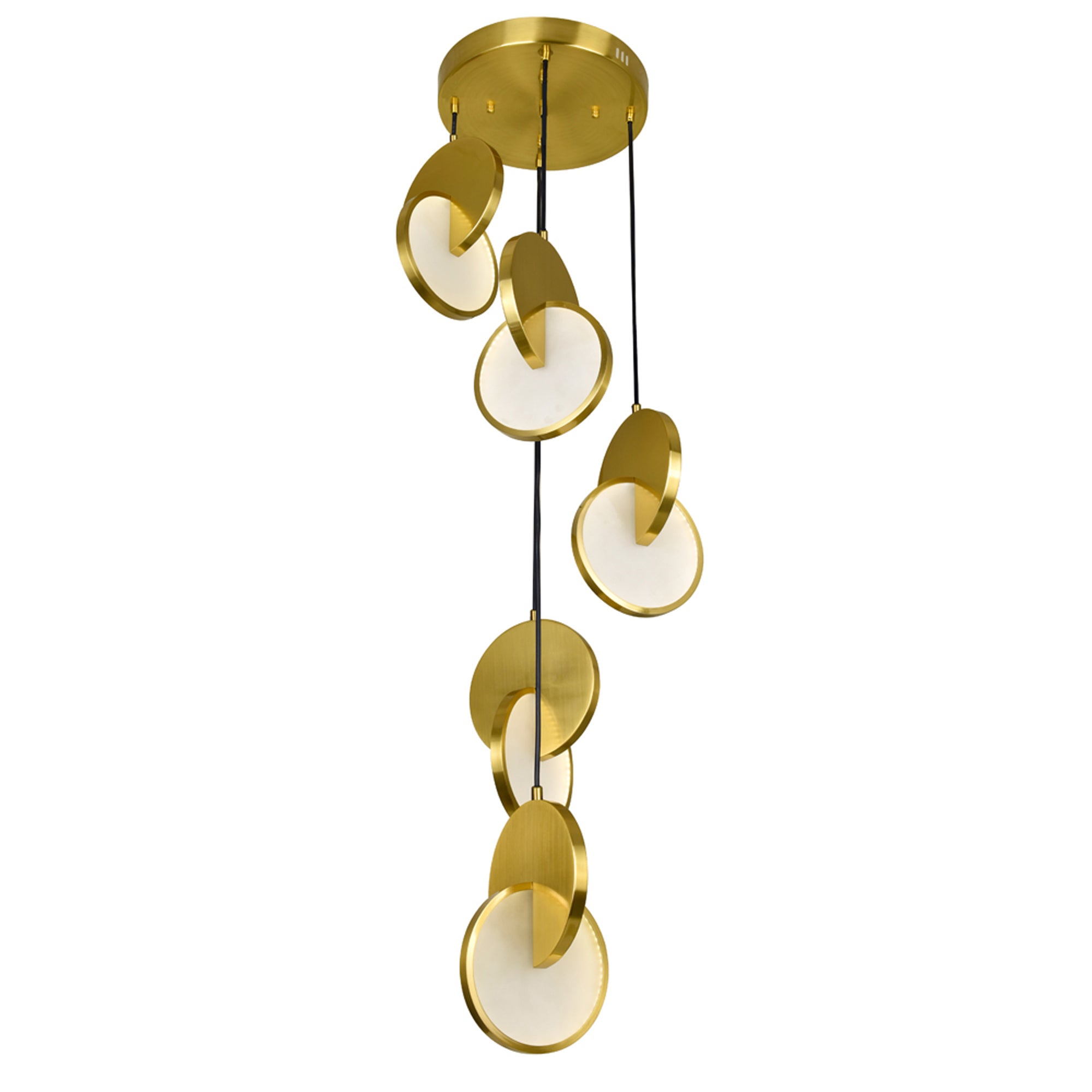 Tranche 5 Light Brass Pendant Brushed Brass