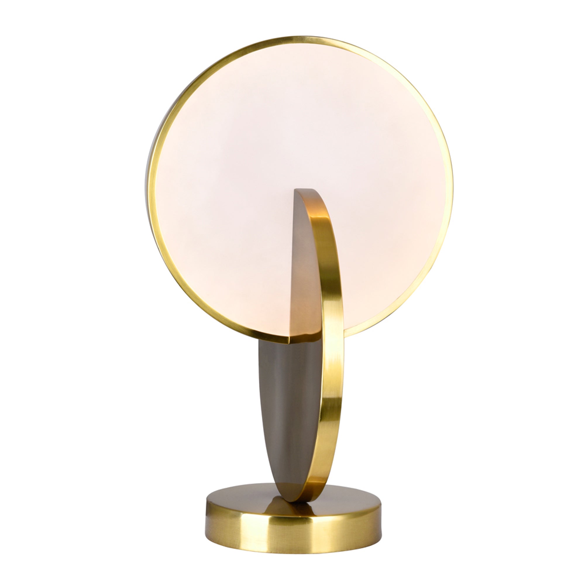Tranche 1 Light Brass Table Lamp Brushed Brass