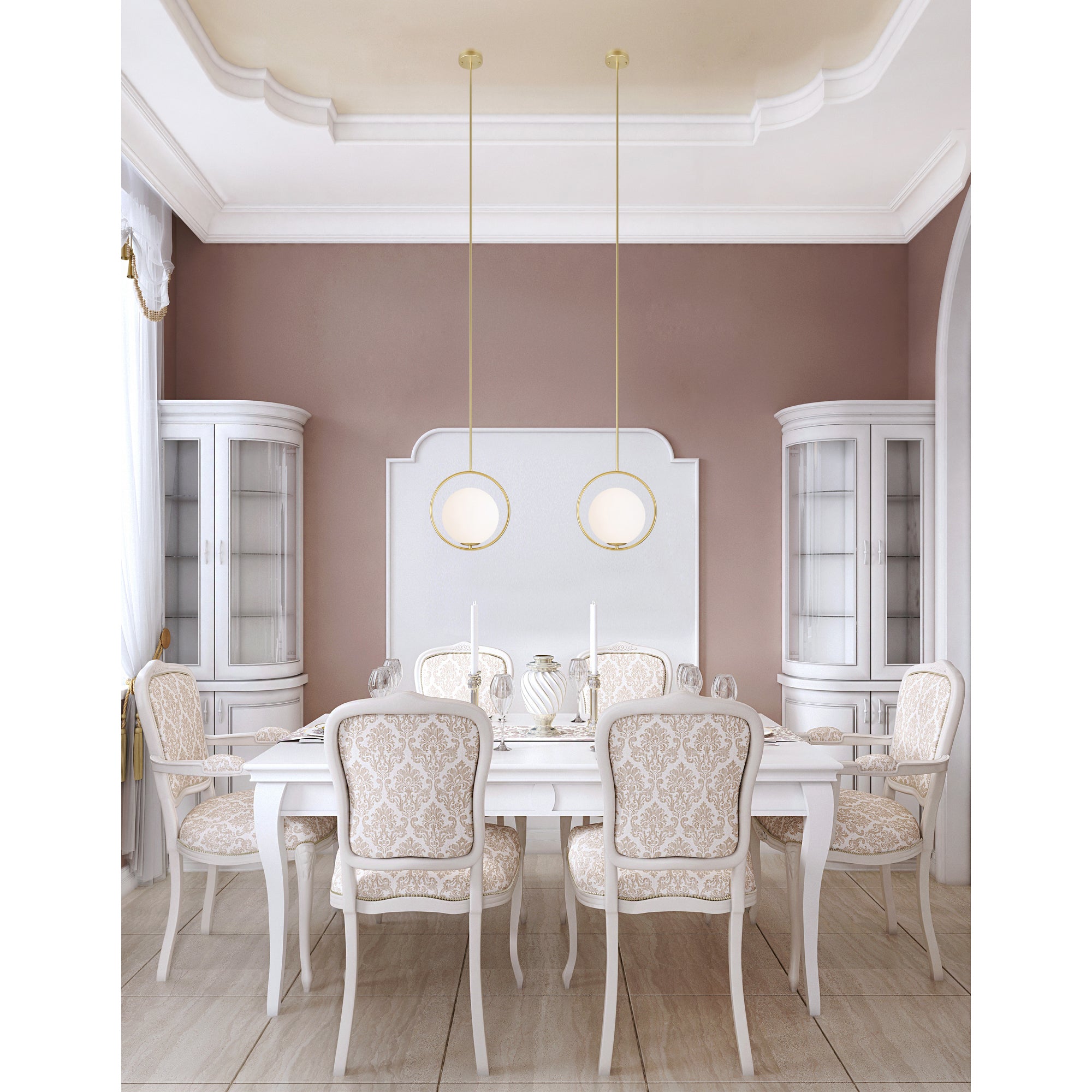 Celeste Pendants 1 Light Medallion Gold