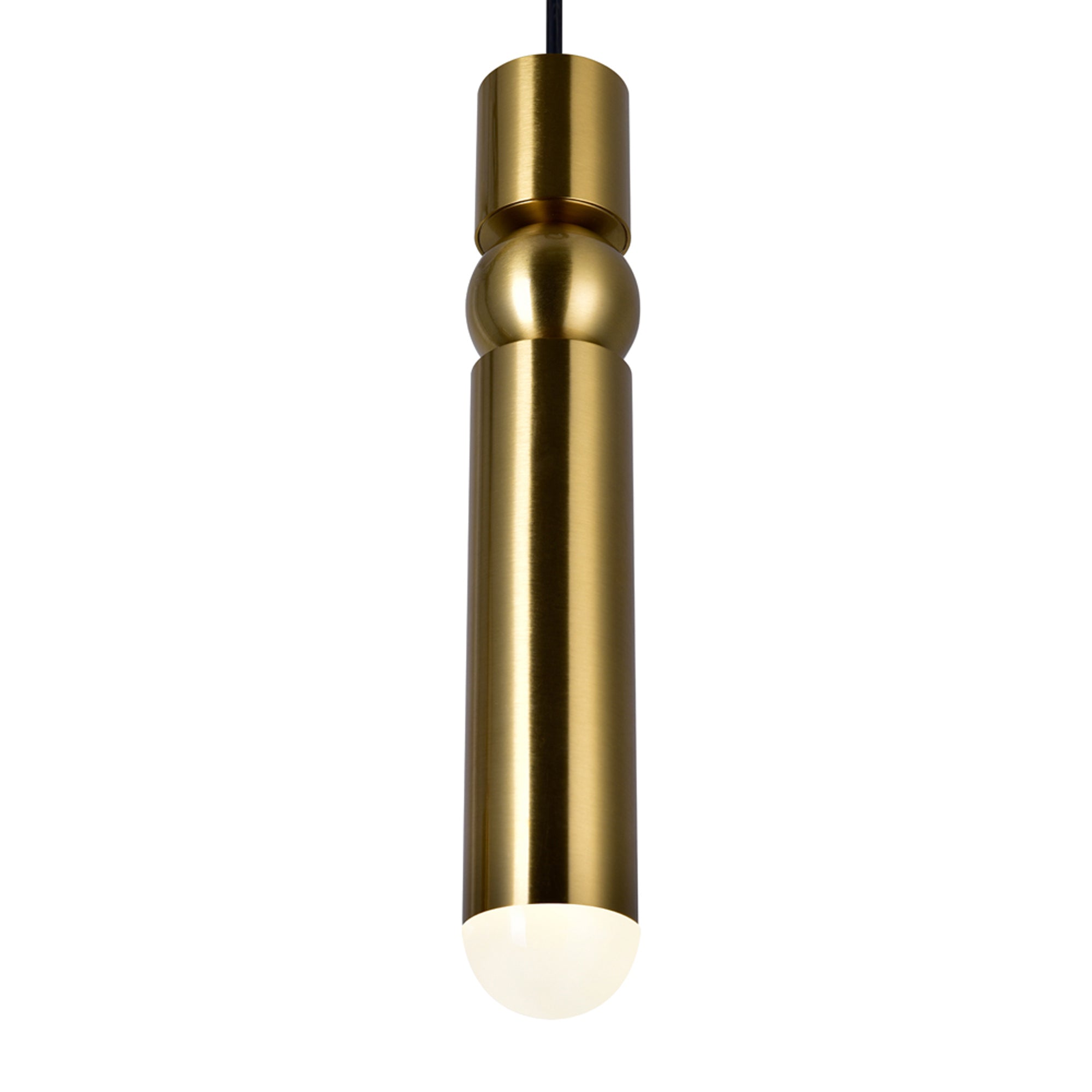 Chime 1 Light Brass Pendant Light Integrated LED