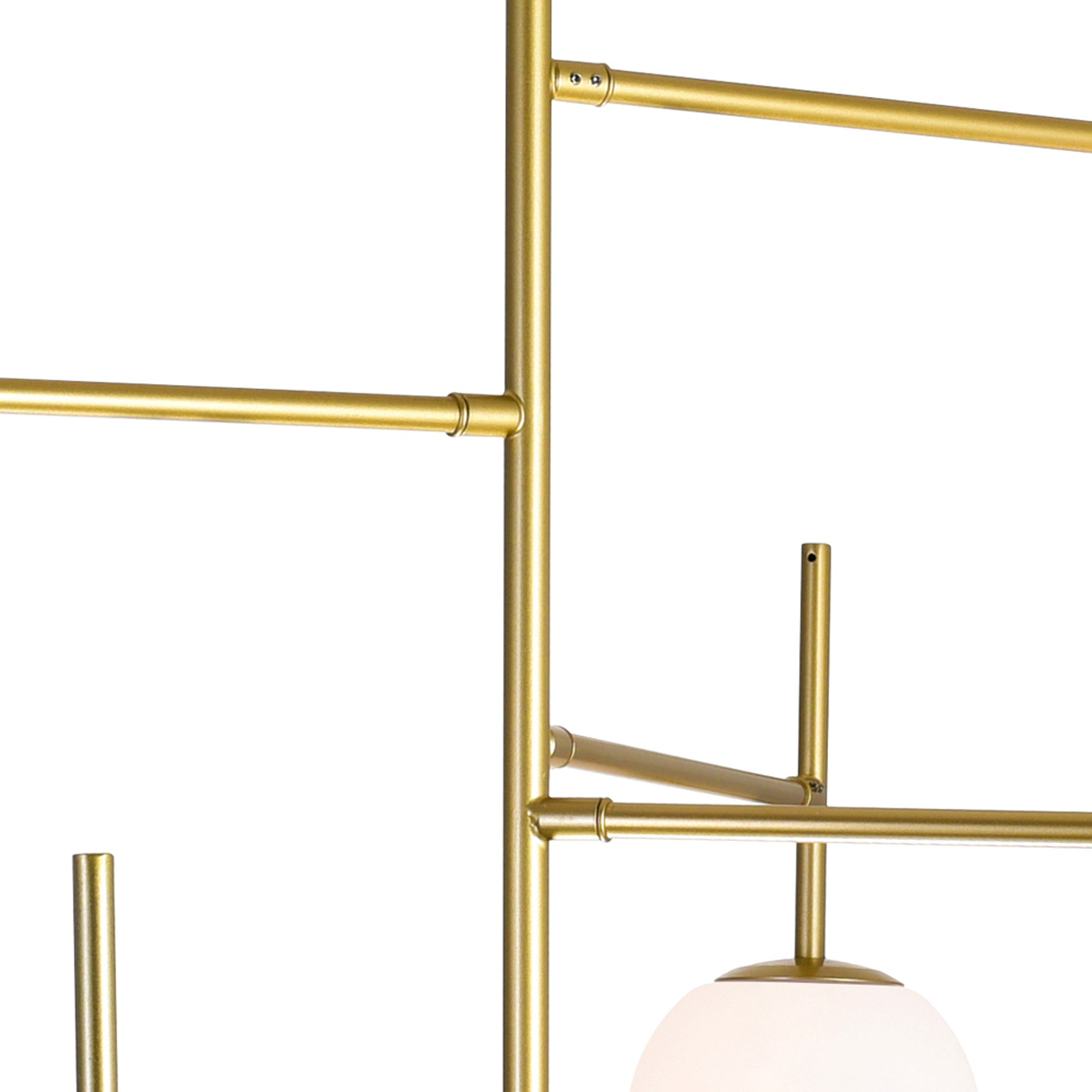 Tourch 7 Light Gold Chandelier 36in Medallion Finish