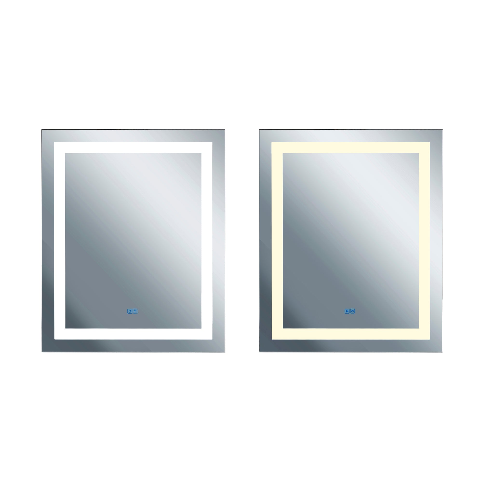 Abril Mirrors White Integrated LED 32x40