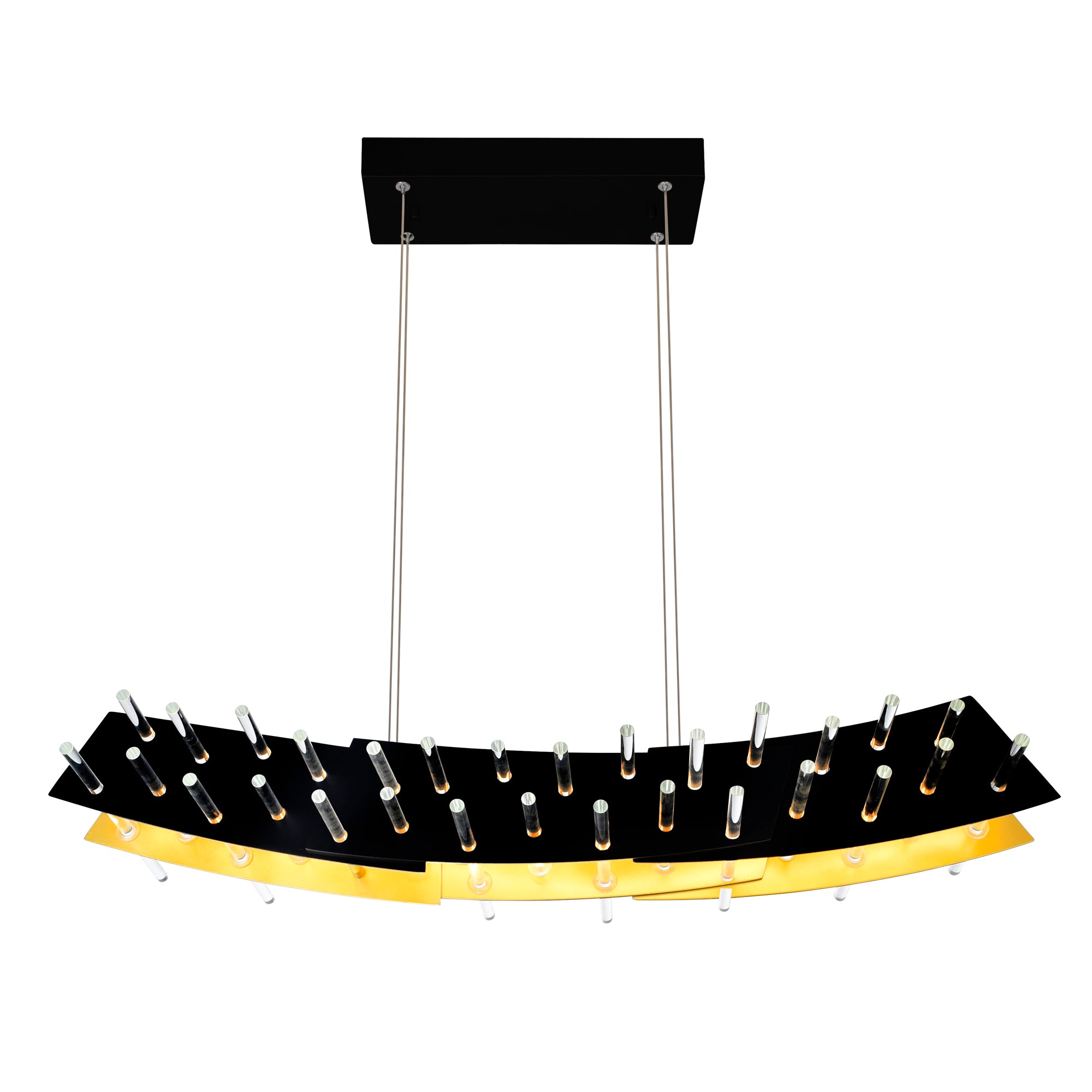 Gondola 2 Light LED Black Chandelier