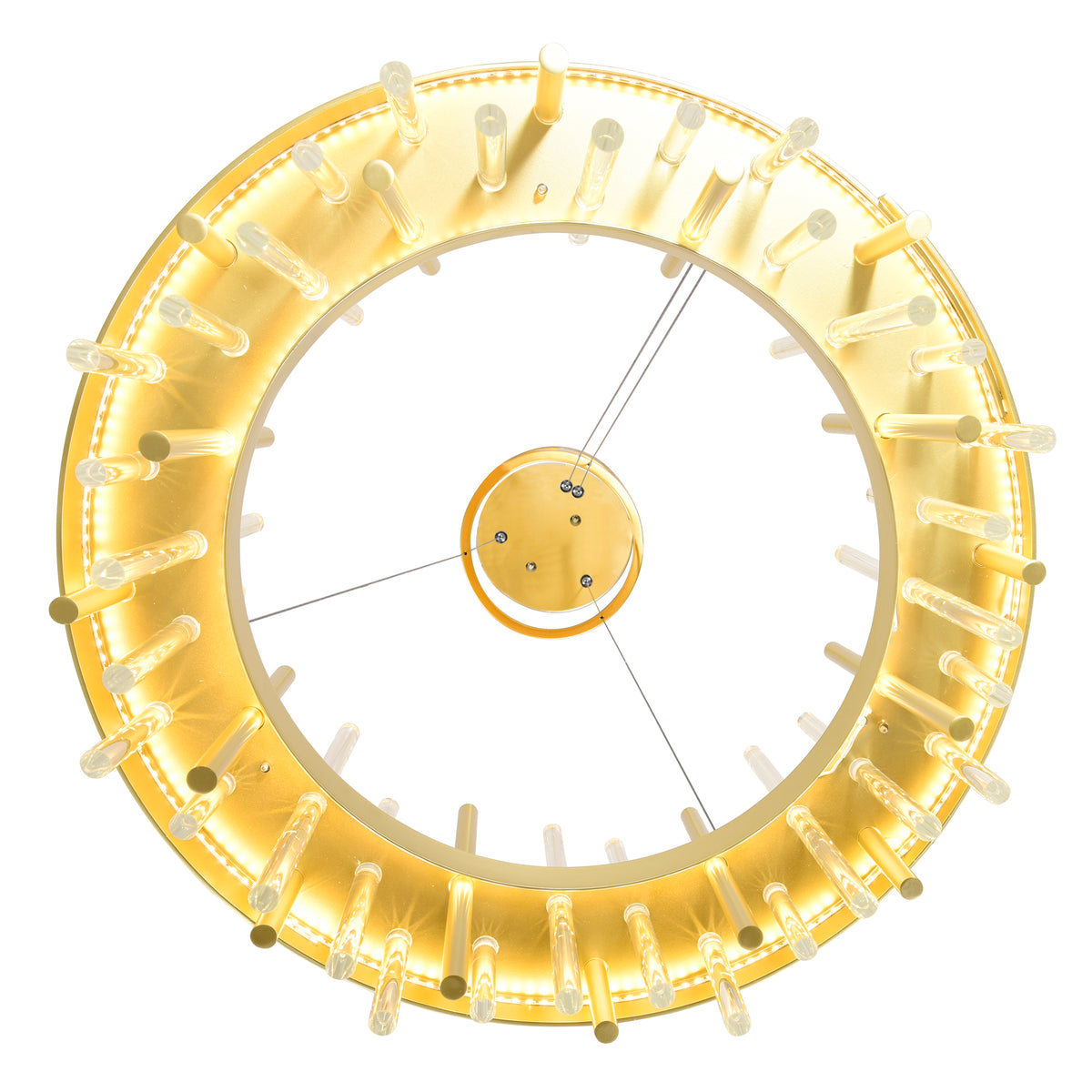 Millipede Chandeliers Satin Gold LED 20 Inch