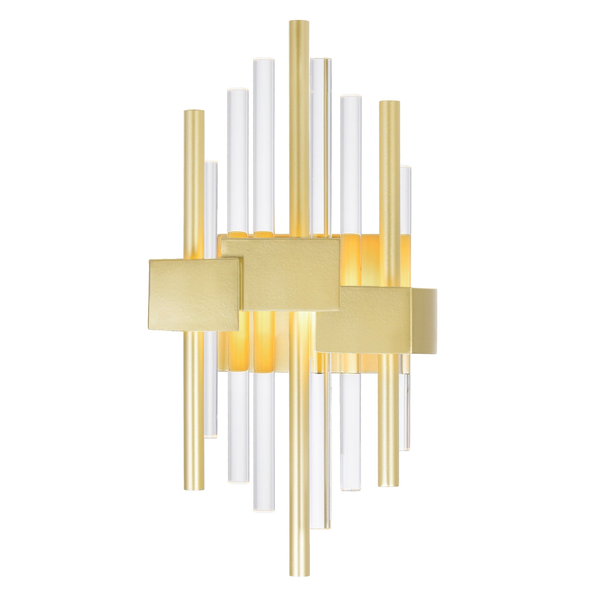 Millipede Wall Lights Satin Gold LED