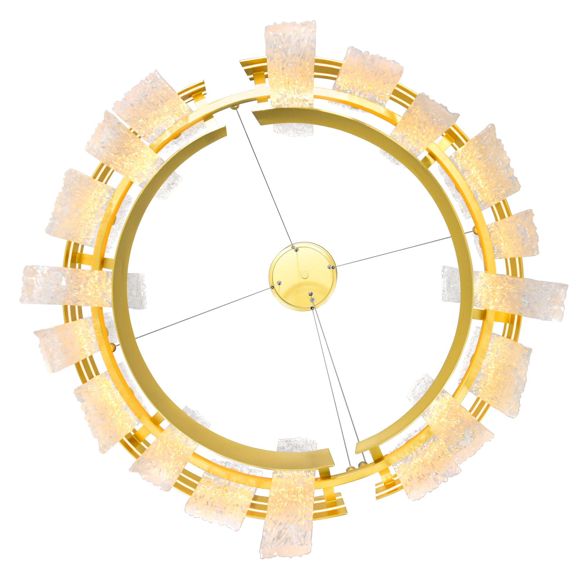 Guadiana Chandeliers LED Satin Gold 24in