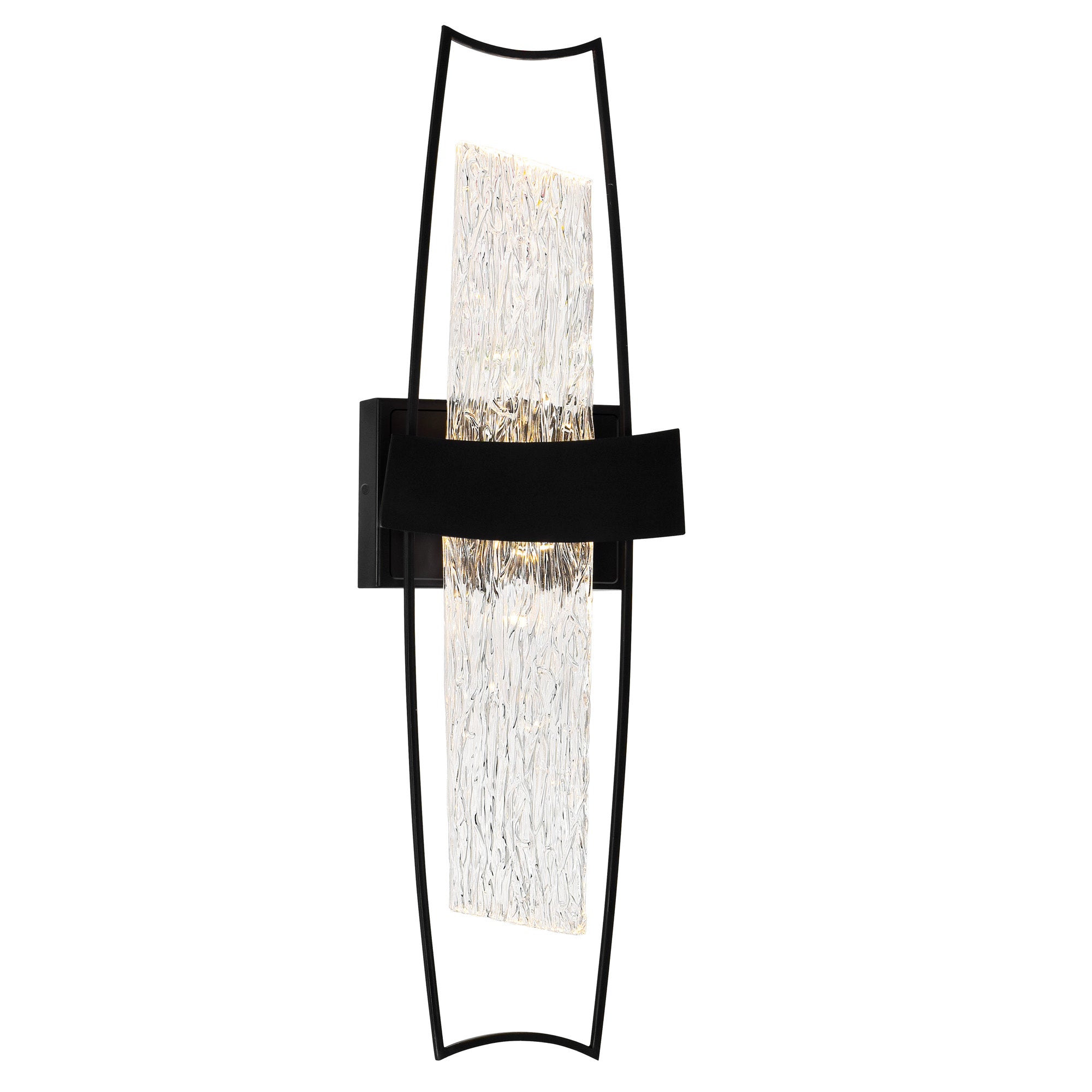 Guadiana Wall Lights Black Integrated LED 8in