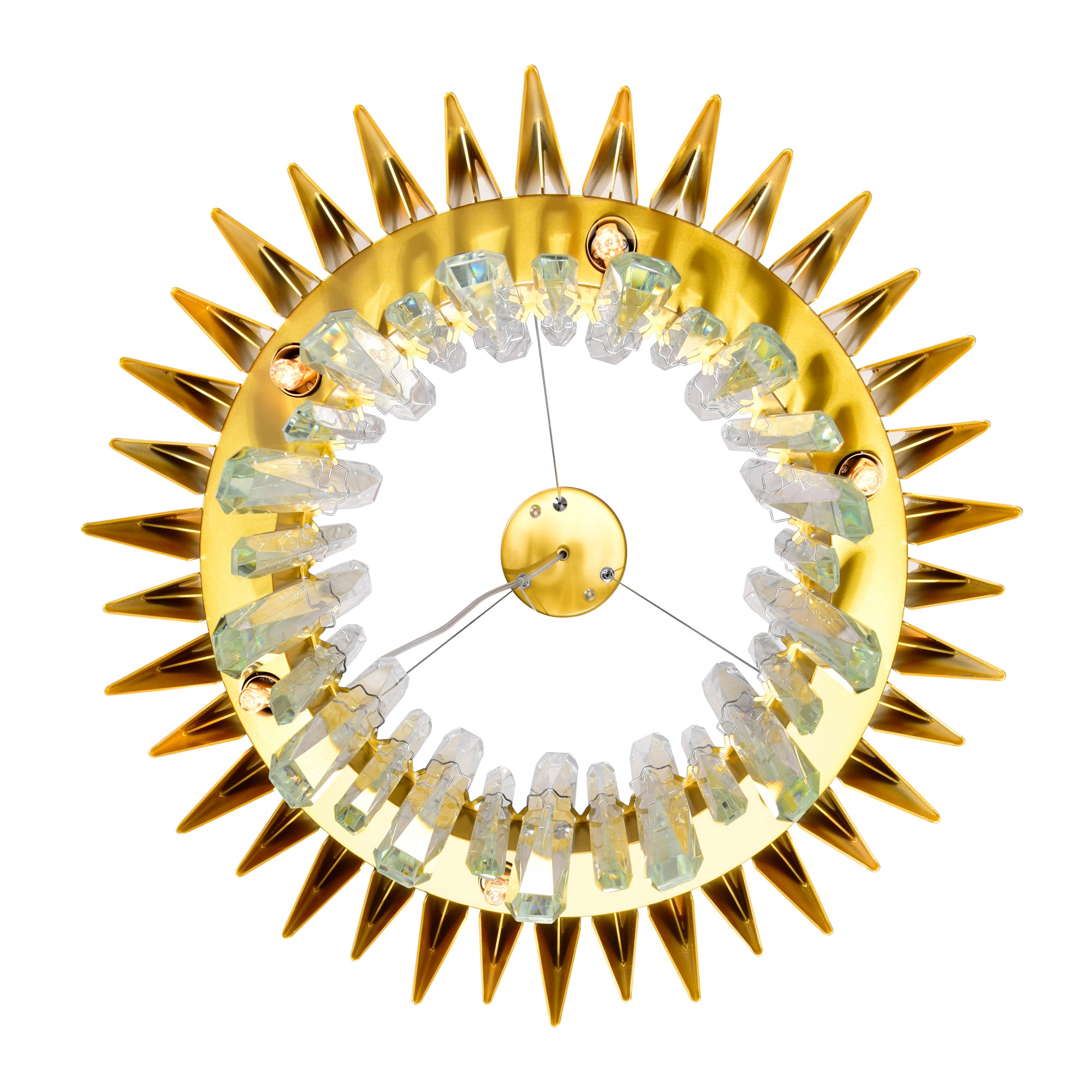 Cityscape Chandeliers Satin Gold 12 Lights