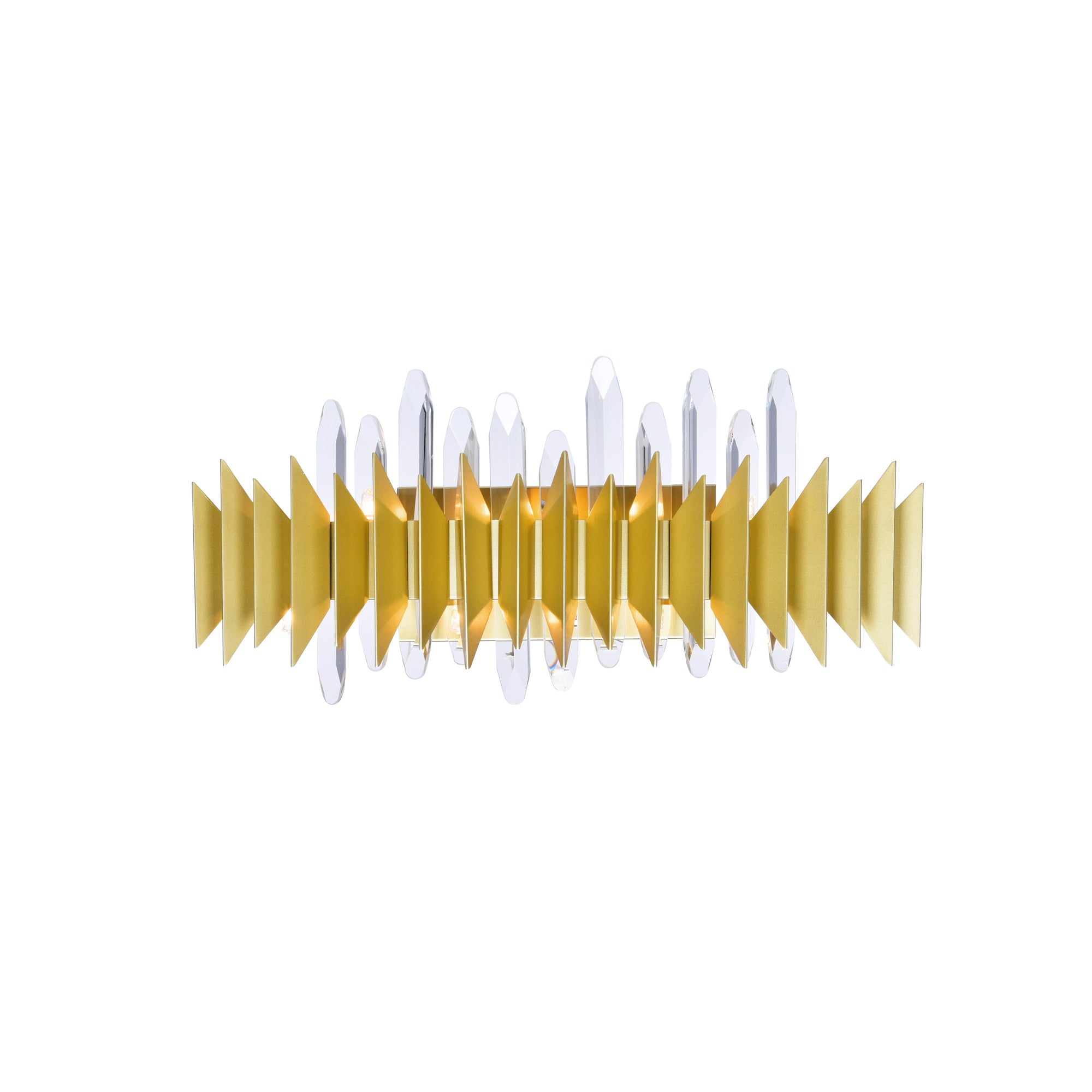 Cityscape Vanity Lights Satin Gold 7 Lights