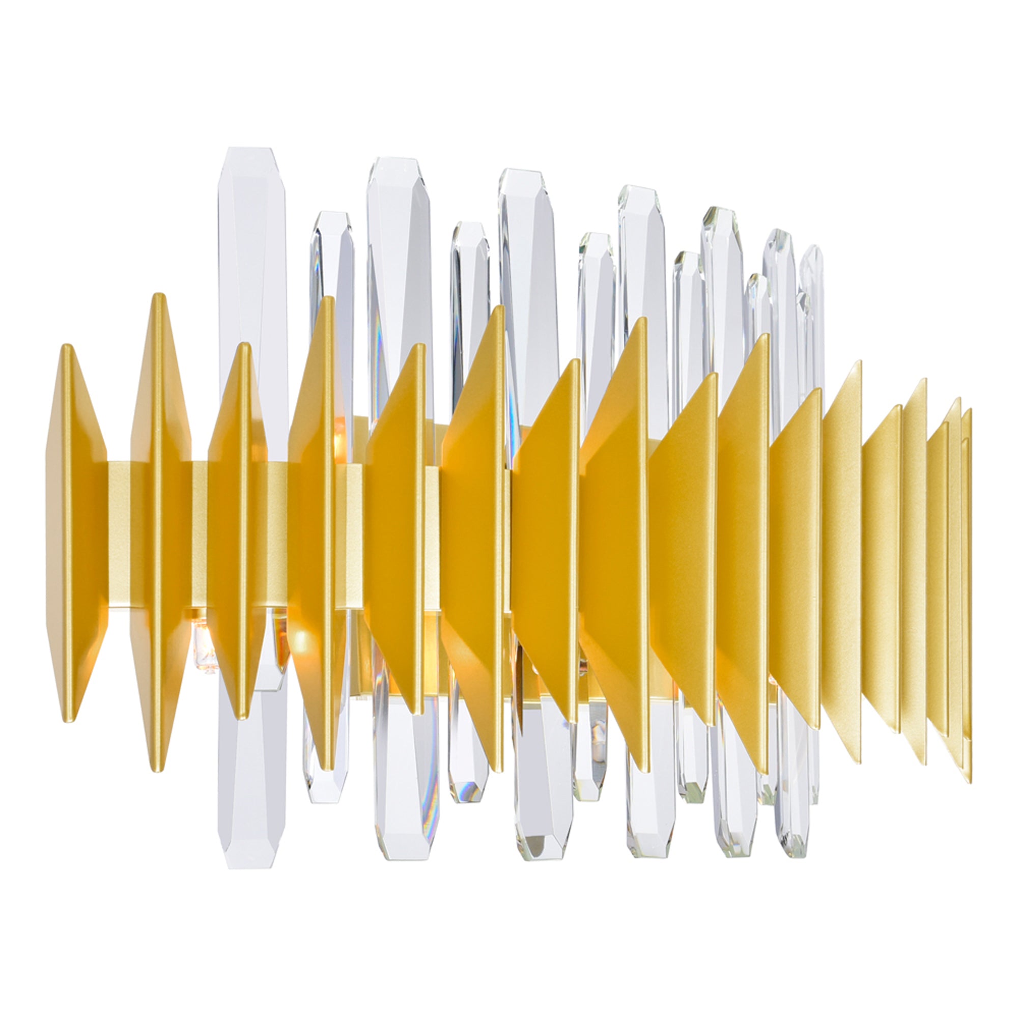 Cityscape Vanity Lights Satin Gold 7 Lights