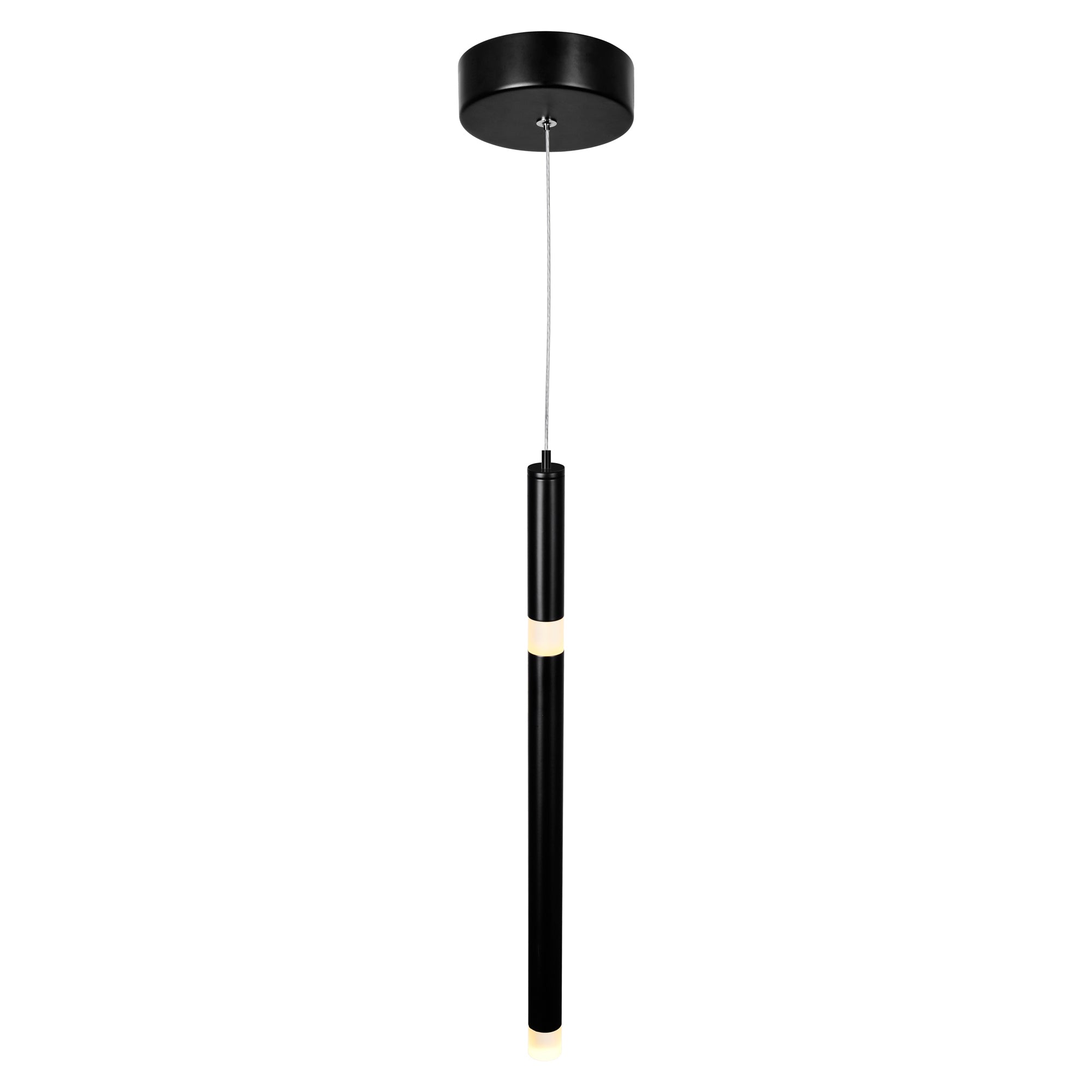 Flute Pendants Black Metal LED 5.5 Watts