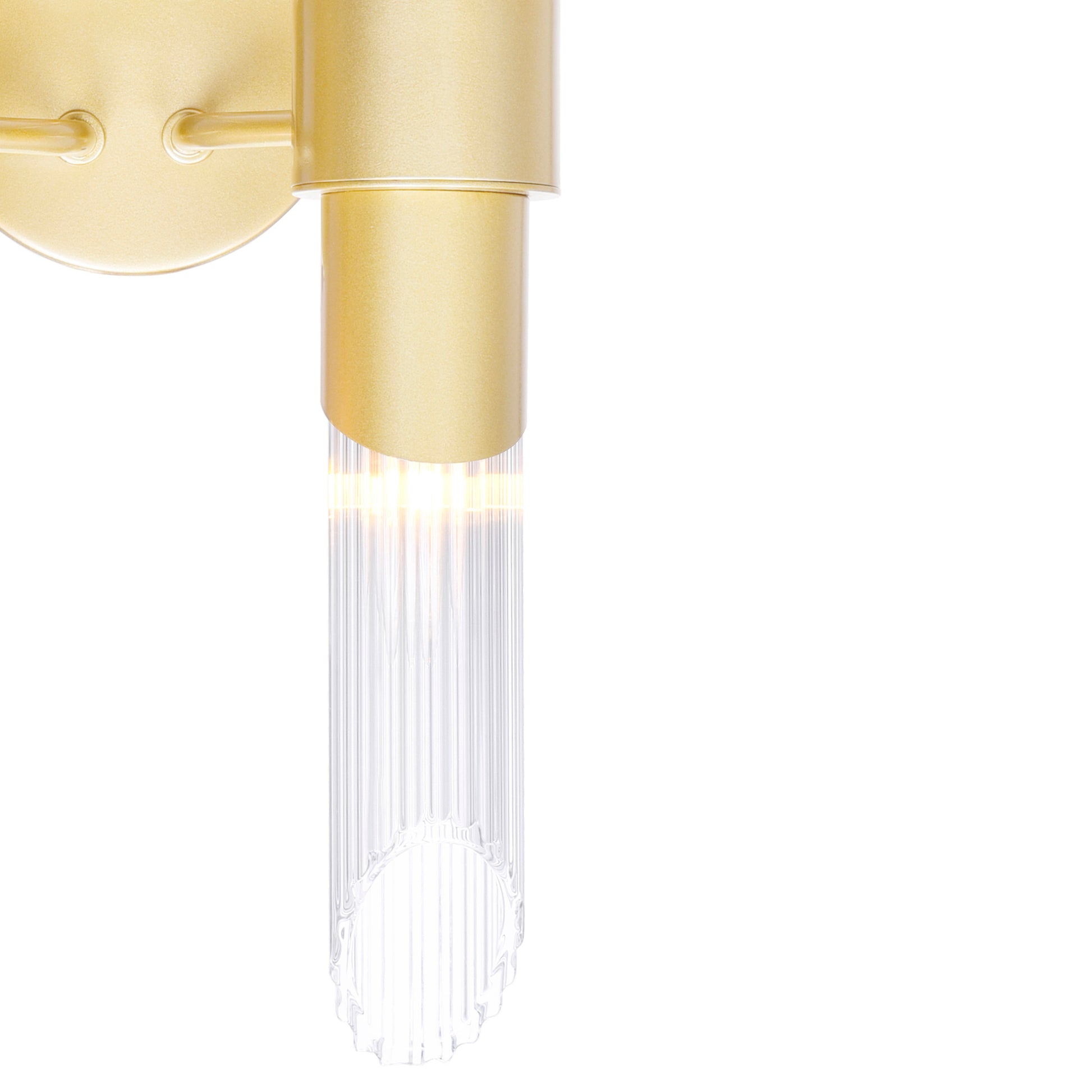 Croissant 4 Light Gold Wall Sconce in Satin Gold Finish