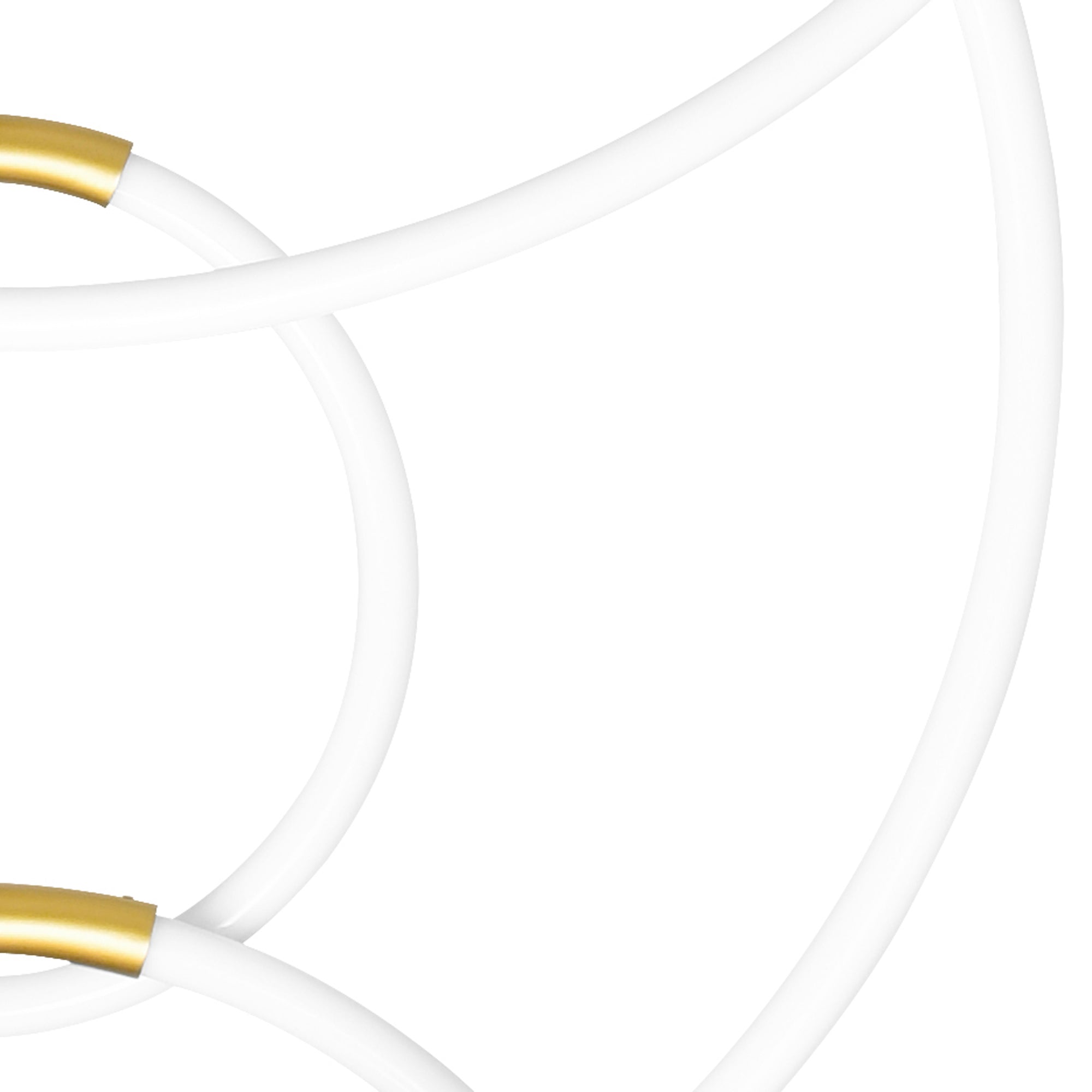 Hoops Chandeliers Satin Gold 6 Lights