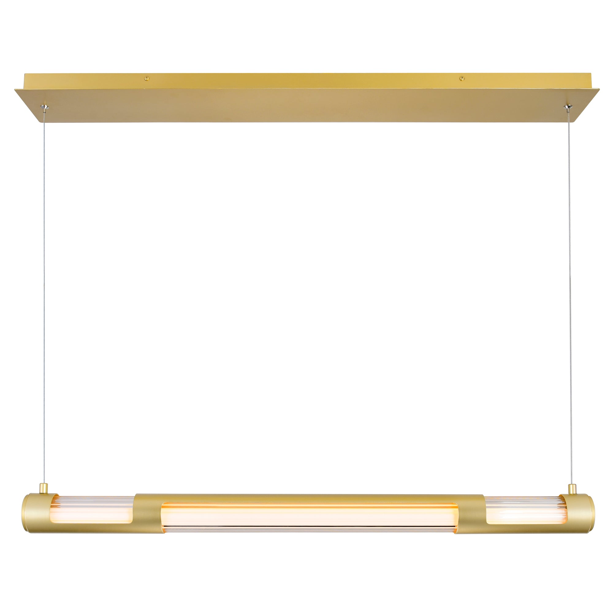 Neva 36in Gold Chandelier Integrated LED