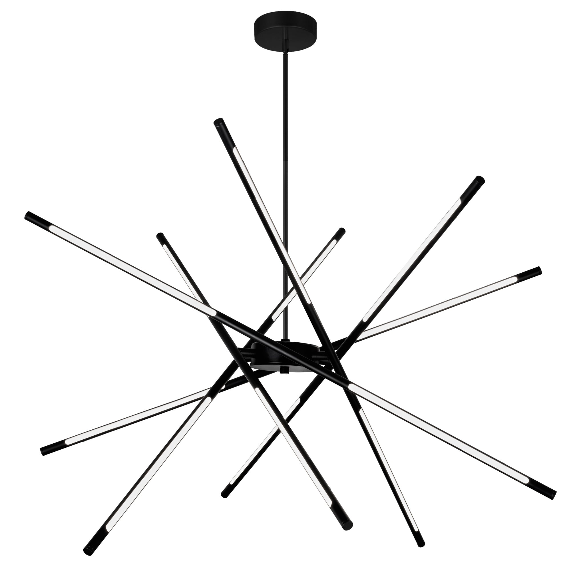 Oskil Chandeliers 43in Black Integrated LED