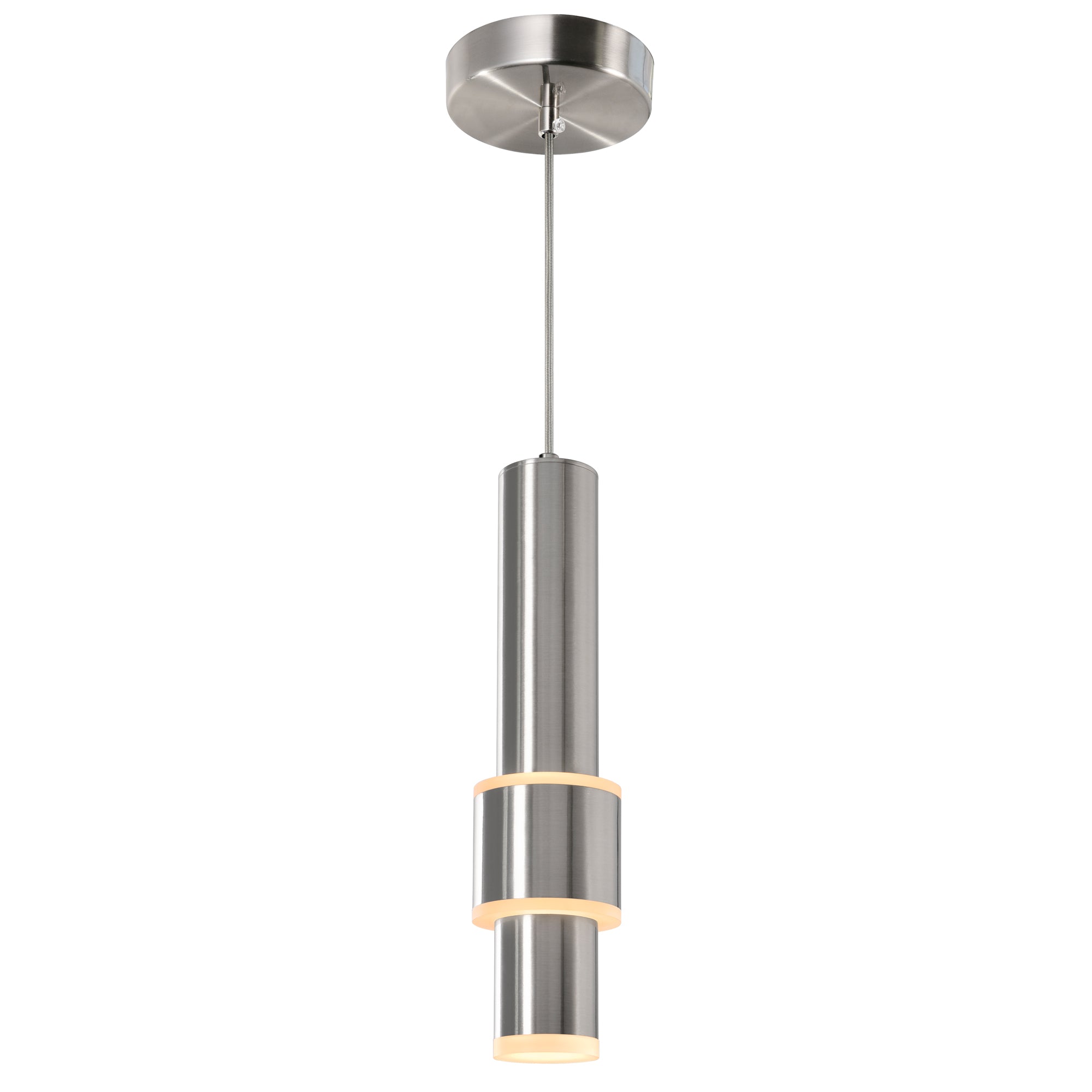 Lena Pendants Satin Nickel 5 Inch LED