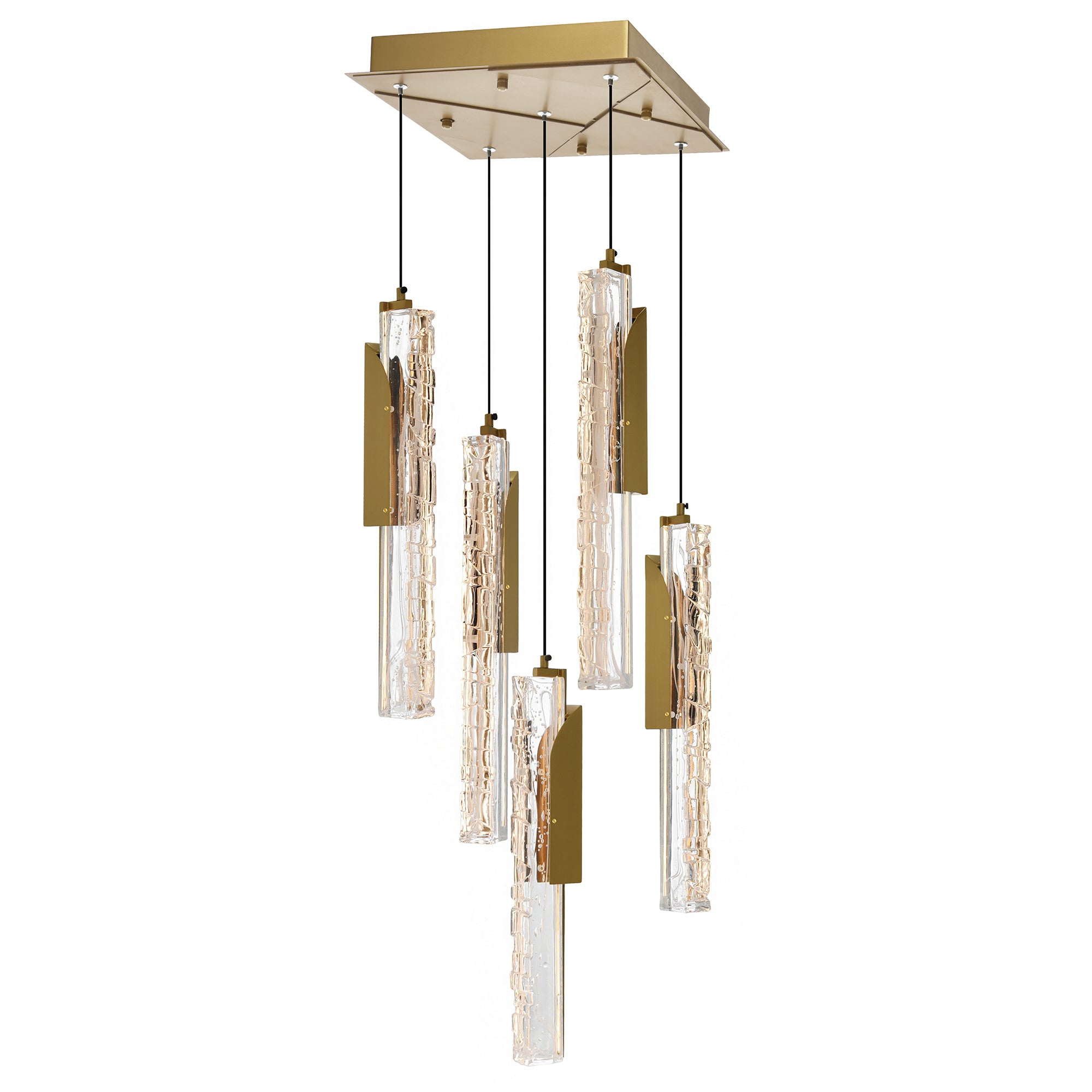 Valira Pendants Brass Integrated LED 12in