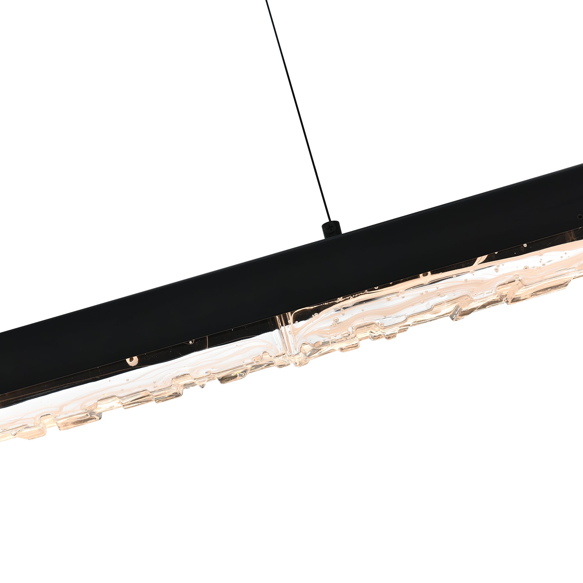 Valira Chandeliers Integrated LED Black 48in