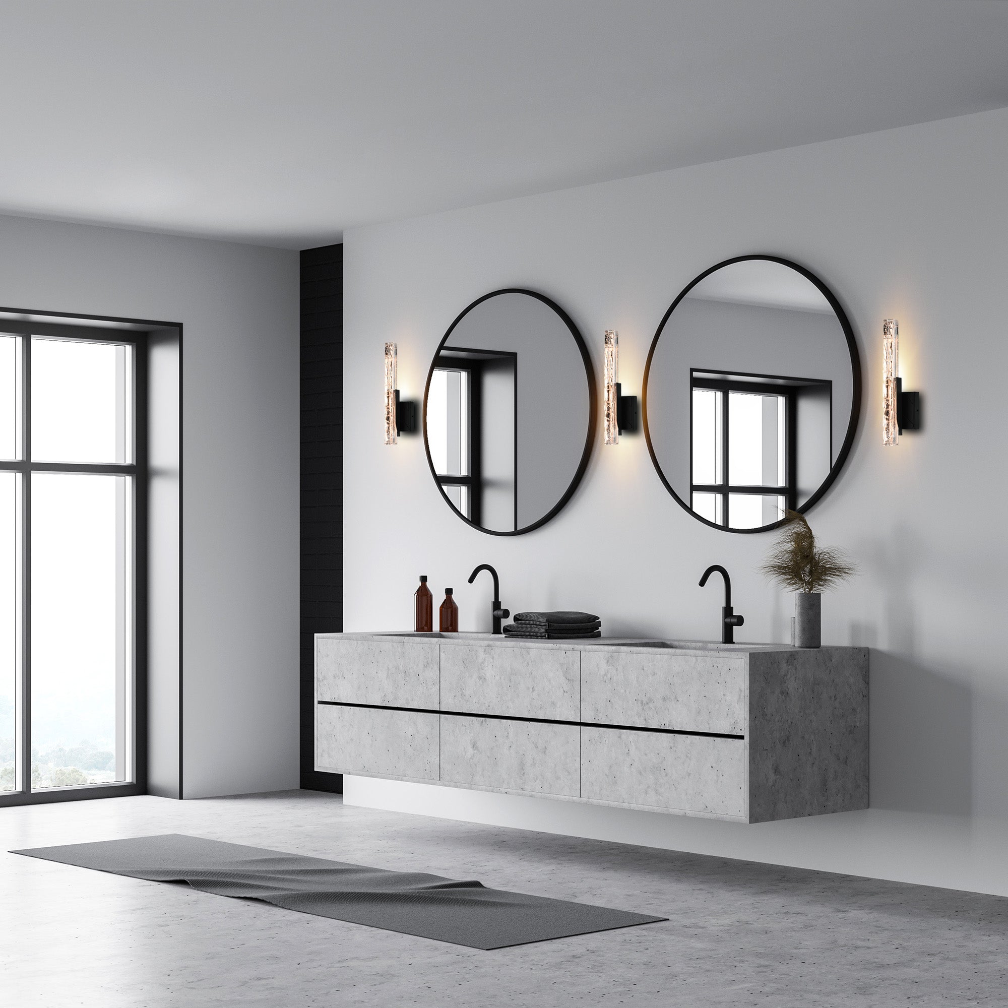 Valira Wall Lights Integrated LED Black