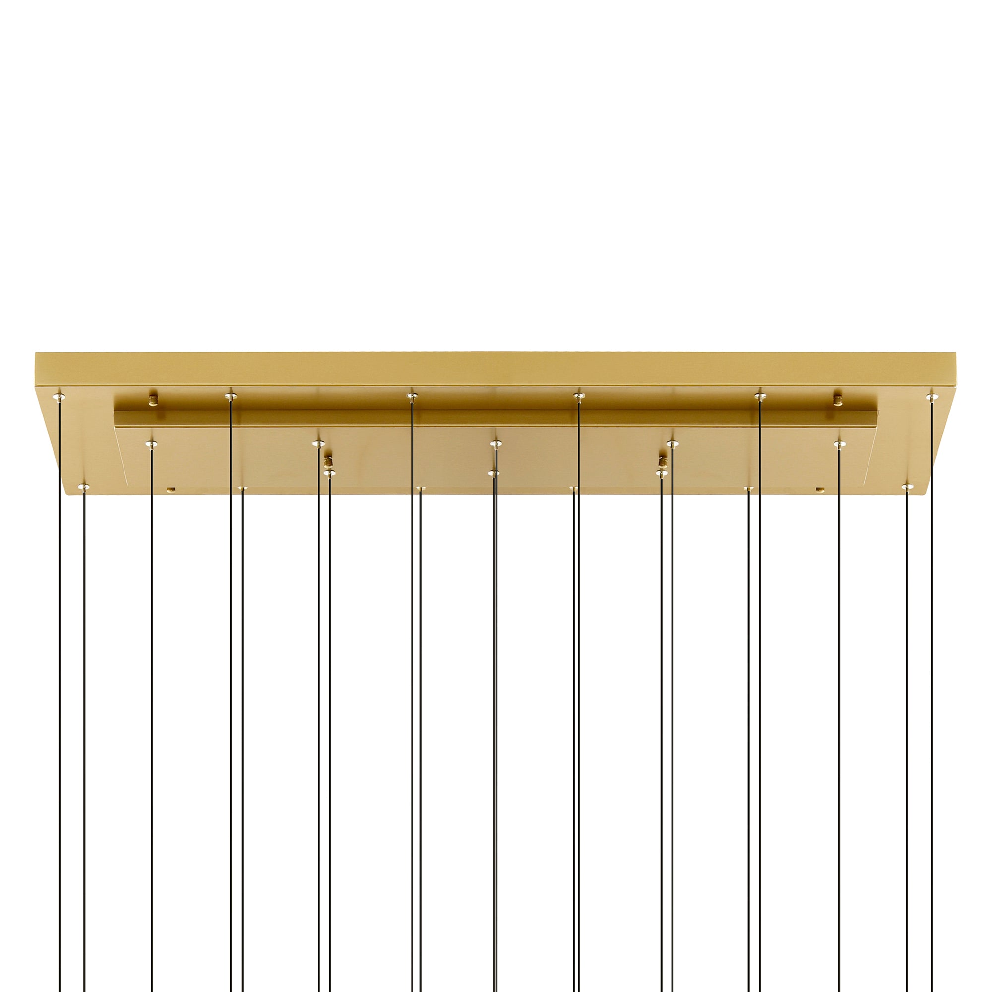 Stagger Chandeliers Brass Integrated LED 48in