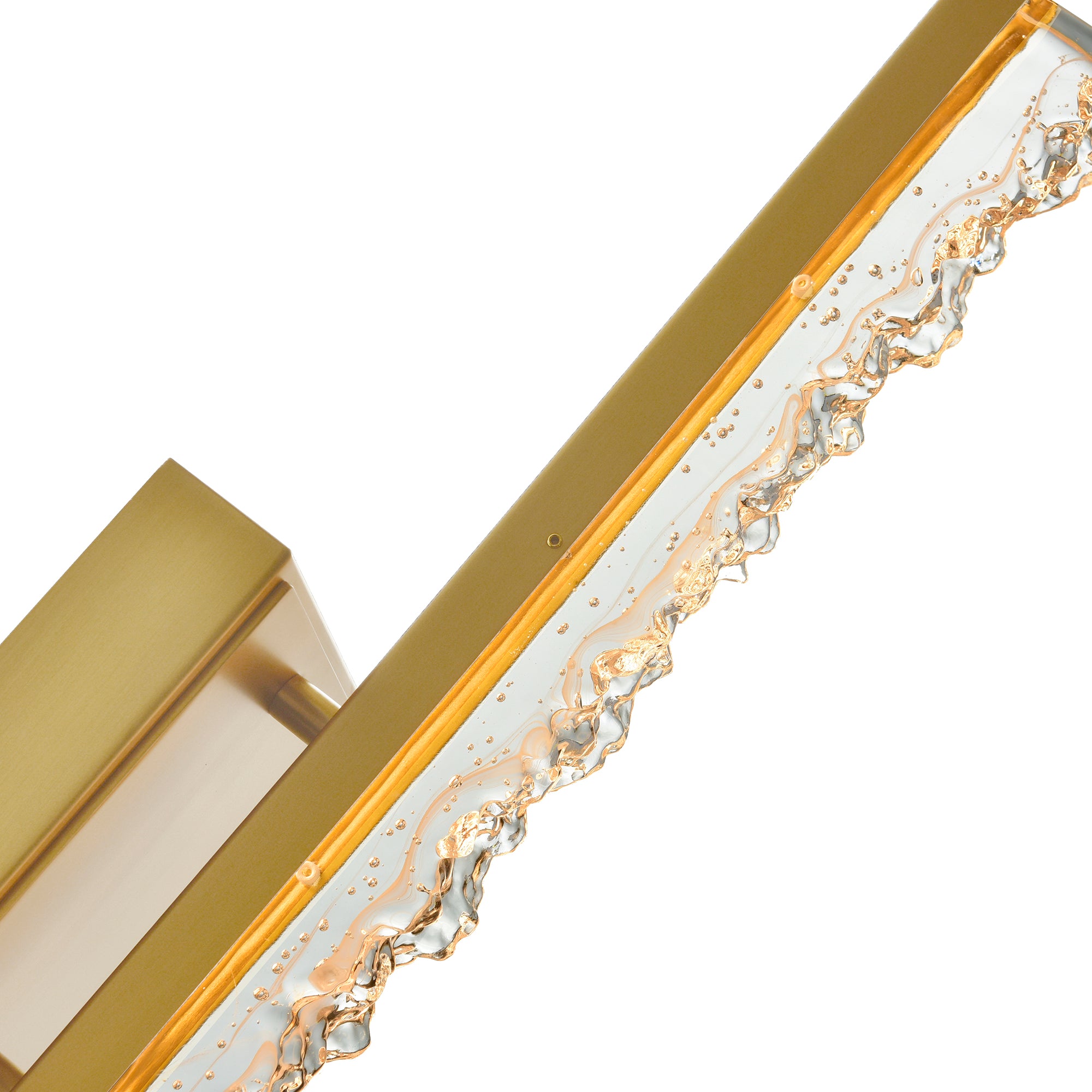 Stagger Wall Lights Brass Integrated LED