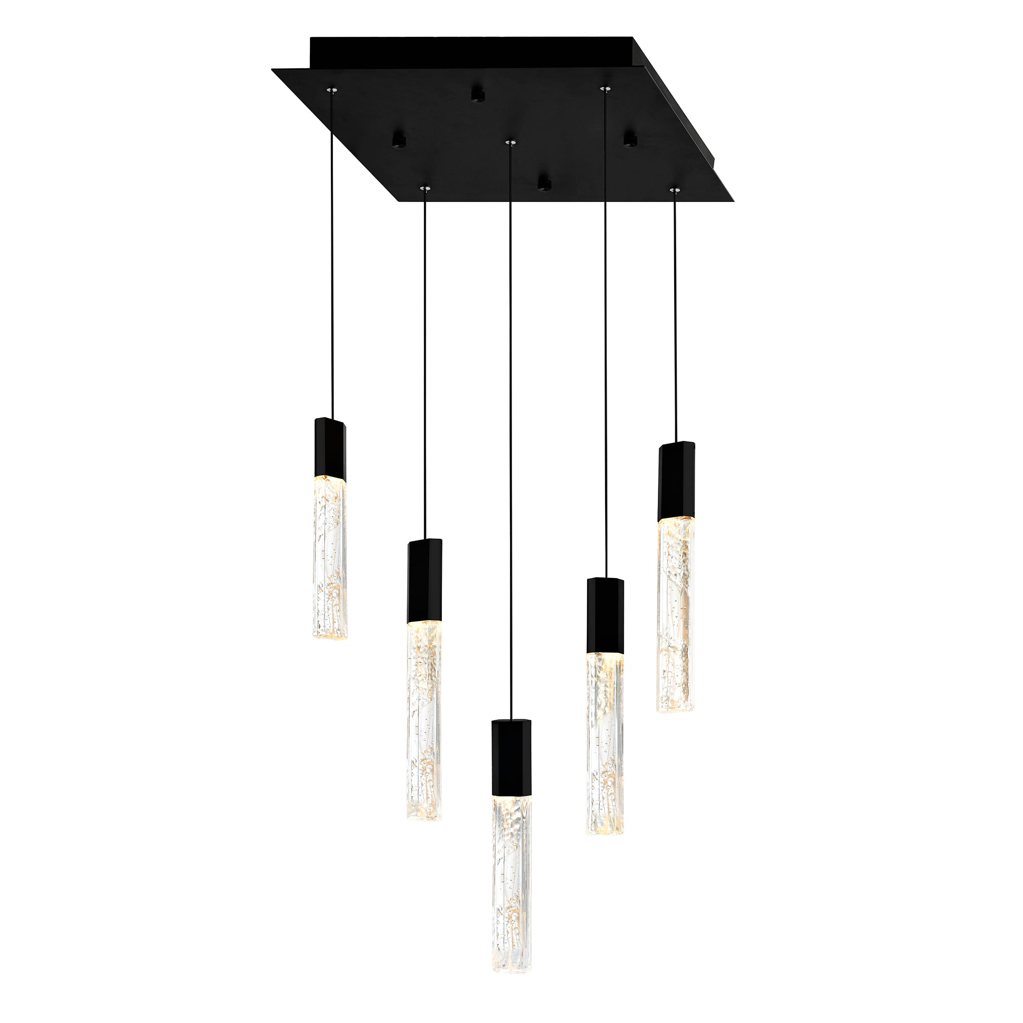 Greta Pendants LED 12in Black Finish
