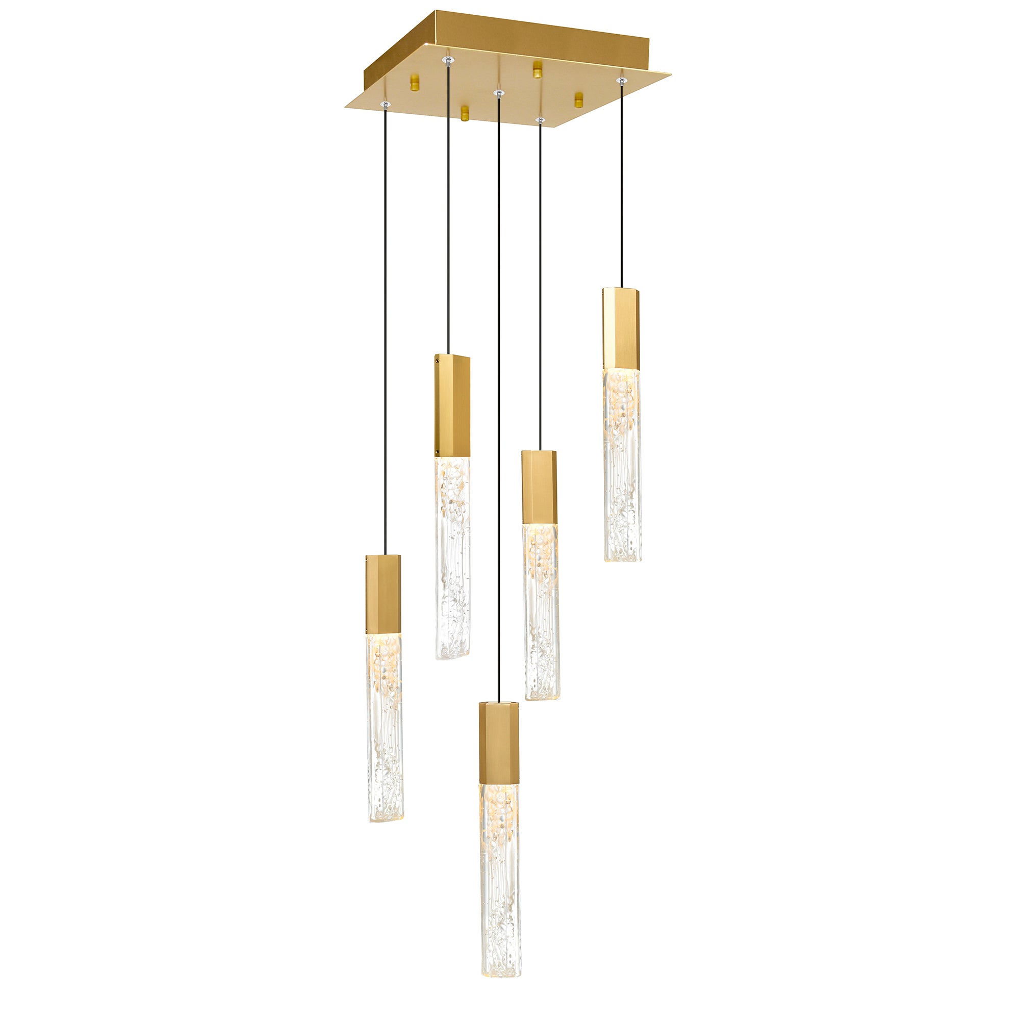 Greta Pendants Brass Integrated LED Modern