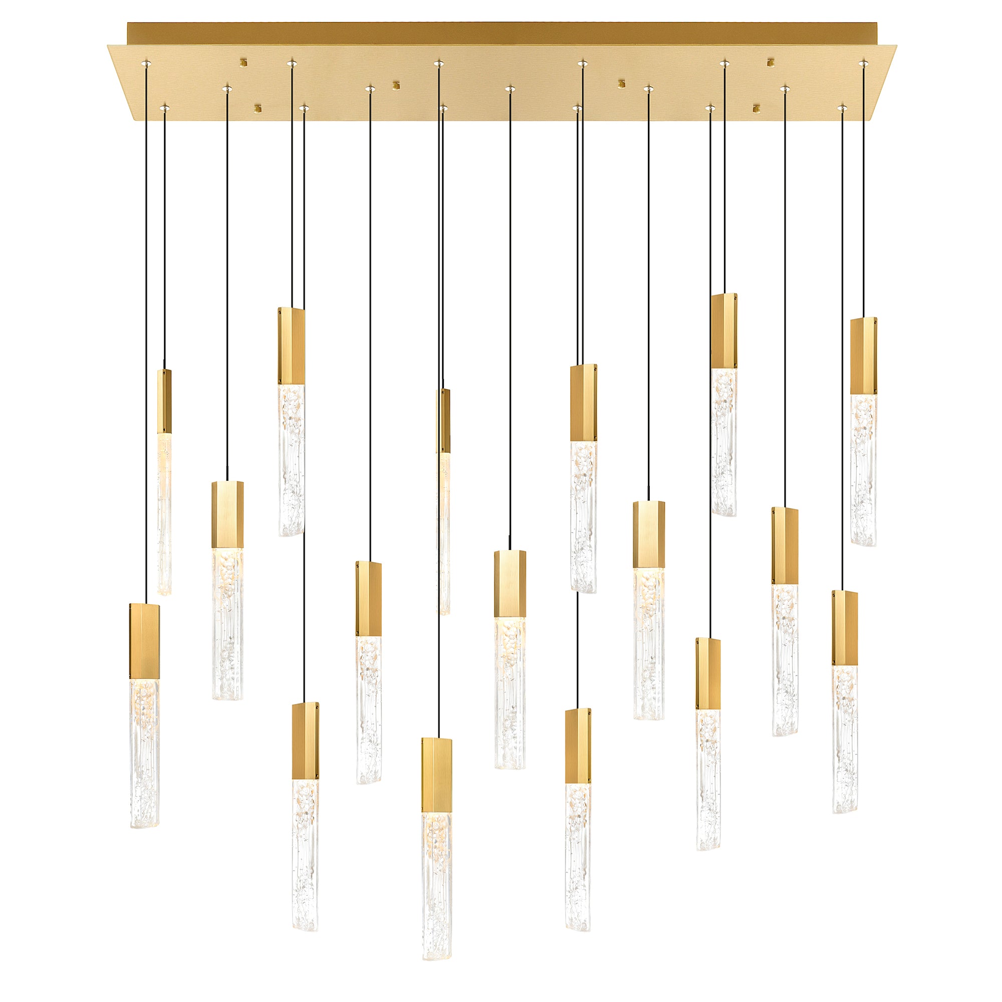 Greta Chandeliers Brass Finish LED 48in