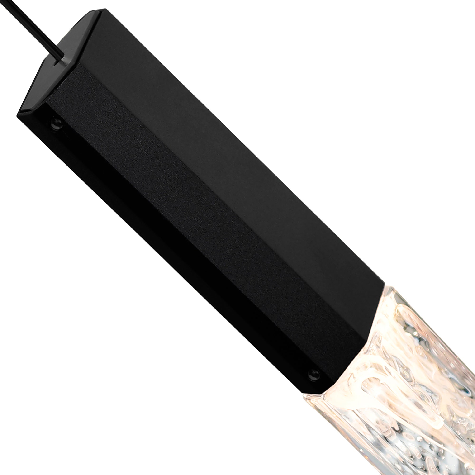 Greta Pendants 5in Black LED Metal Light