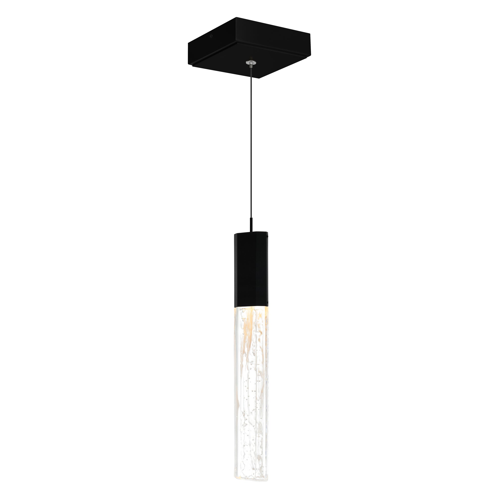 Greta Pendants 5in Black LED Metal Light
