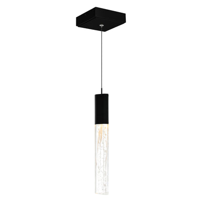Greta Pendants 5in Black LED Metal Light