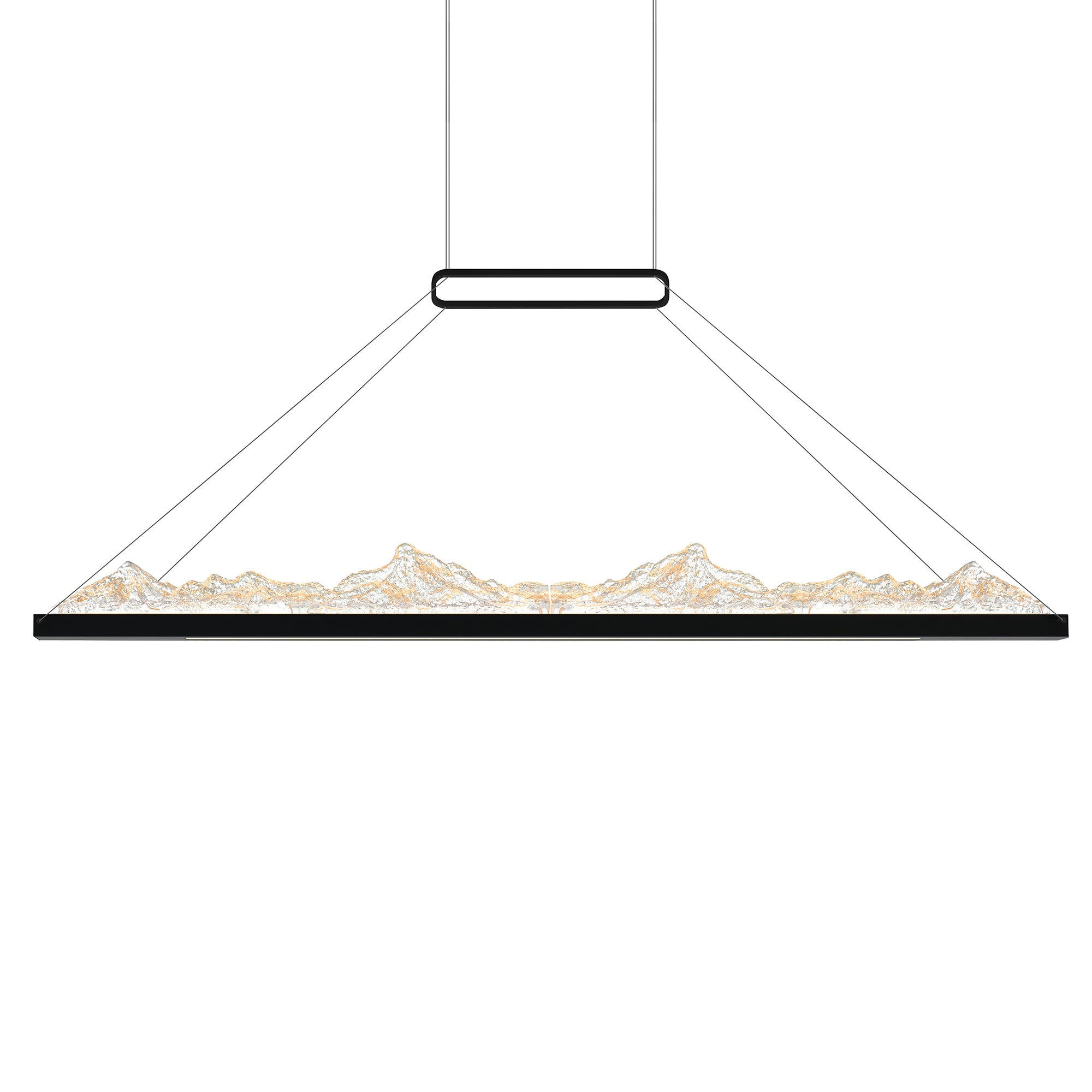 Himalayas Chandeliers LED Black 48in Glass