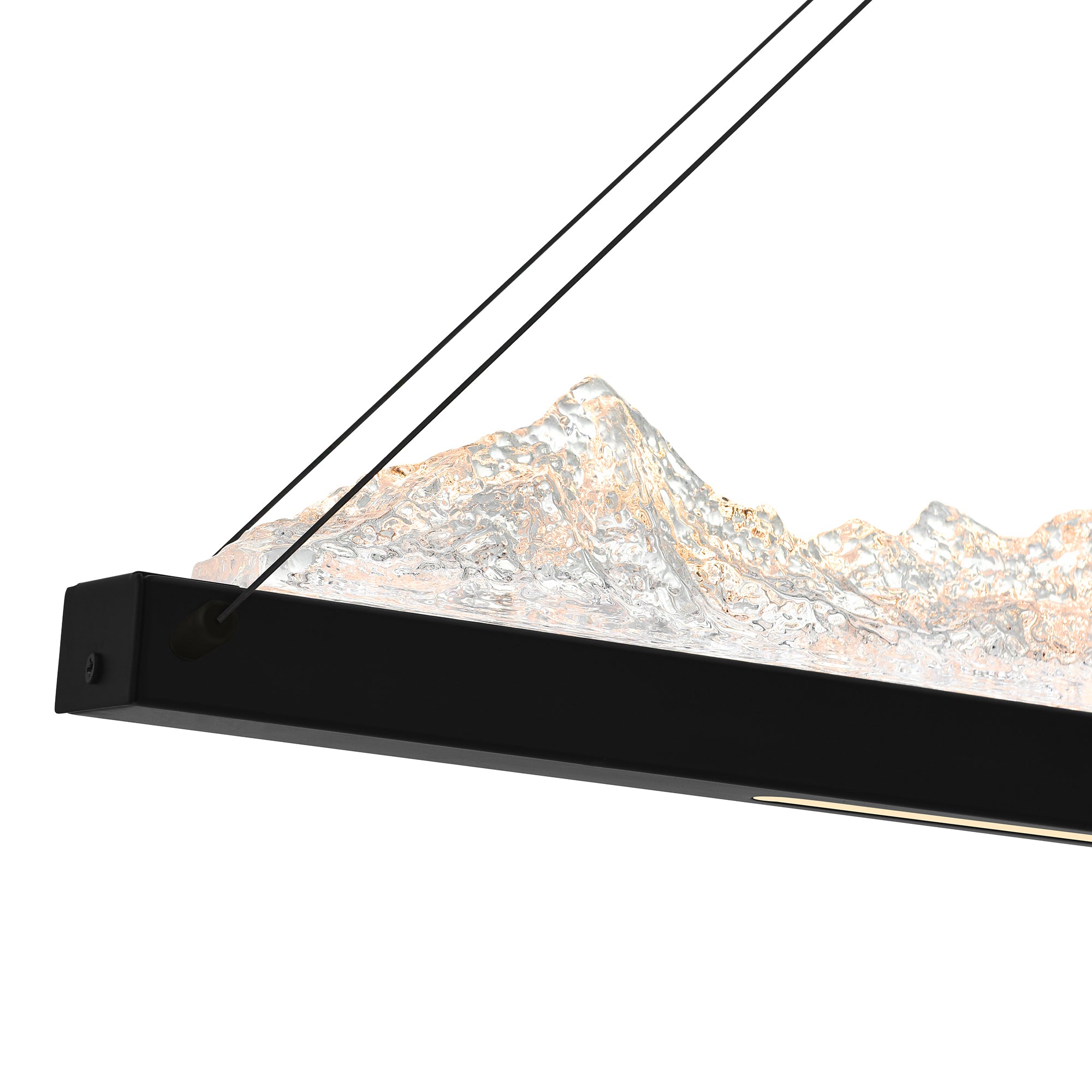 Himalayas Chandeliers LED Black 48in Glass