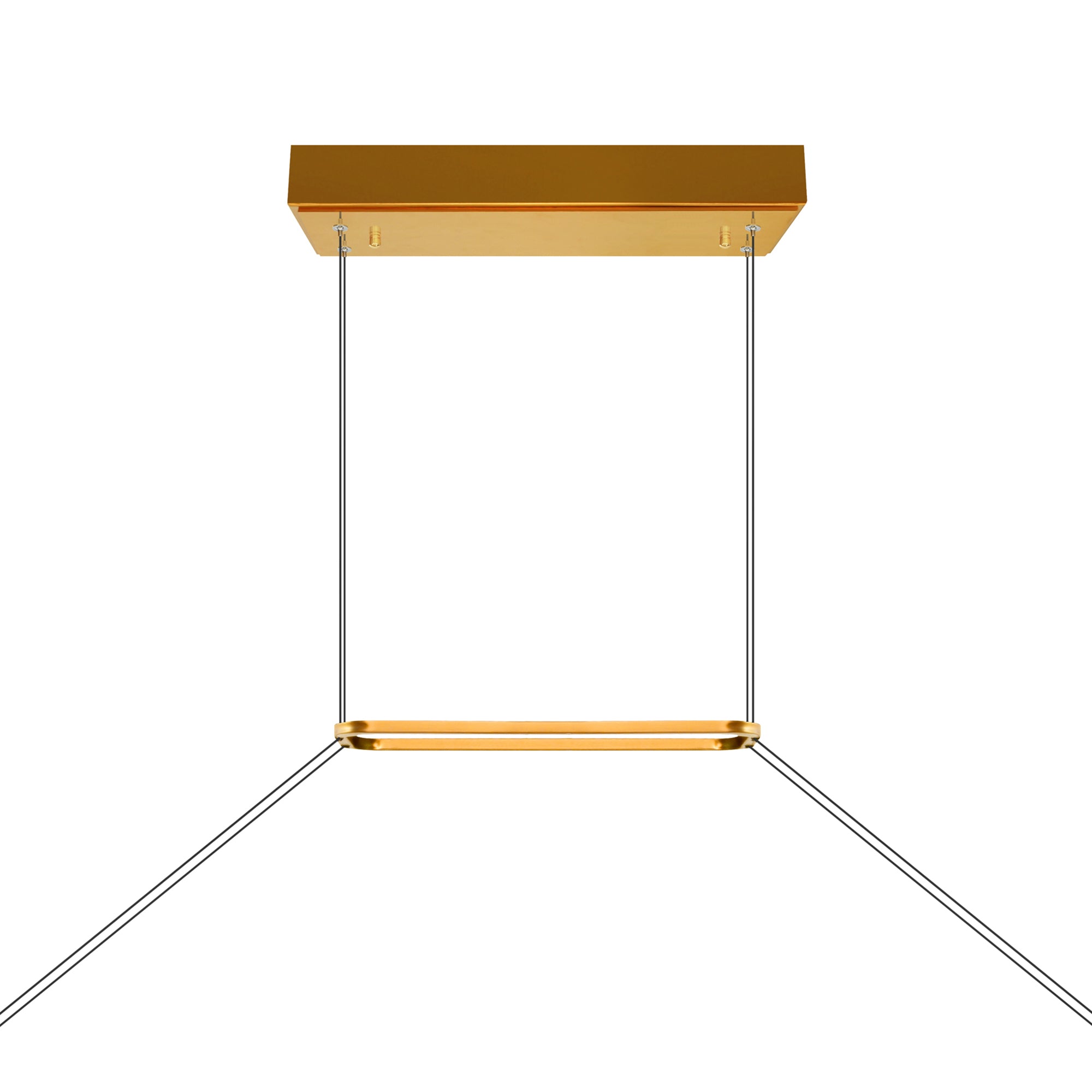 Himalayas Chandeliers Brass Finish LED 48in