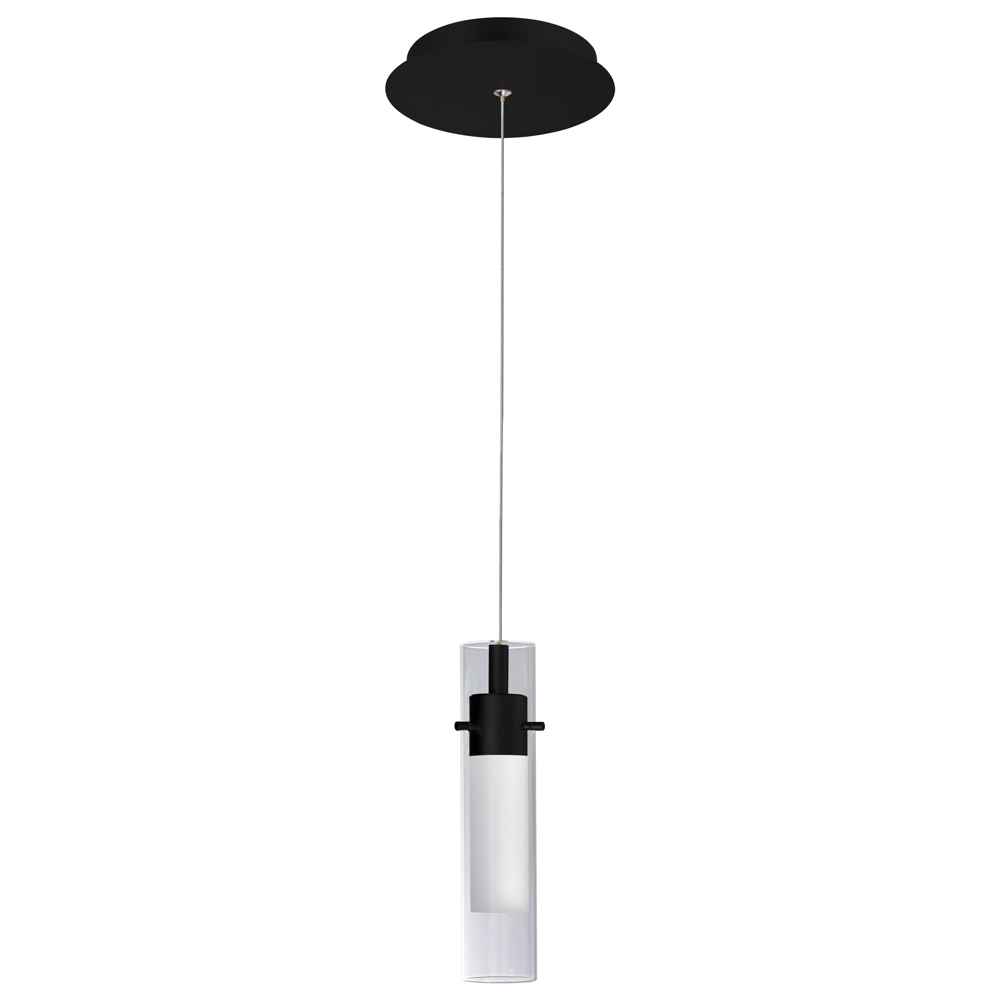 Olinda 1 Light 5in Black Mini Pendant Integrated LED