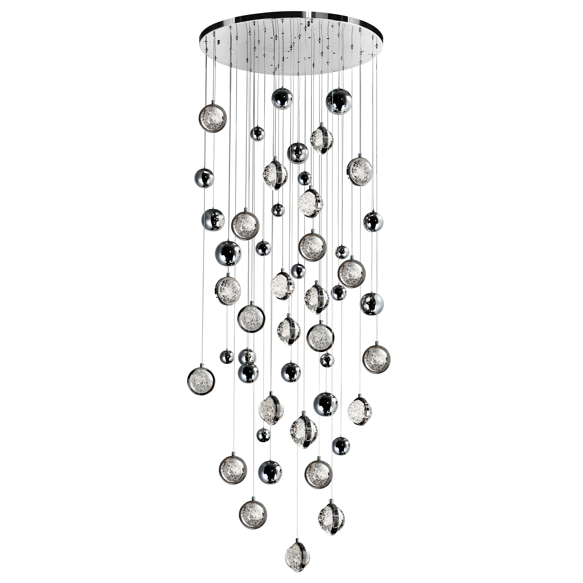 Salvador Chandeliers 23 Lights Polished Nickel