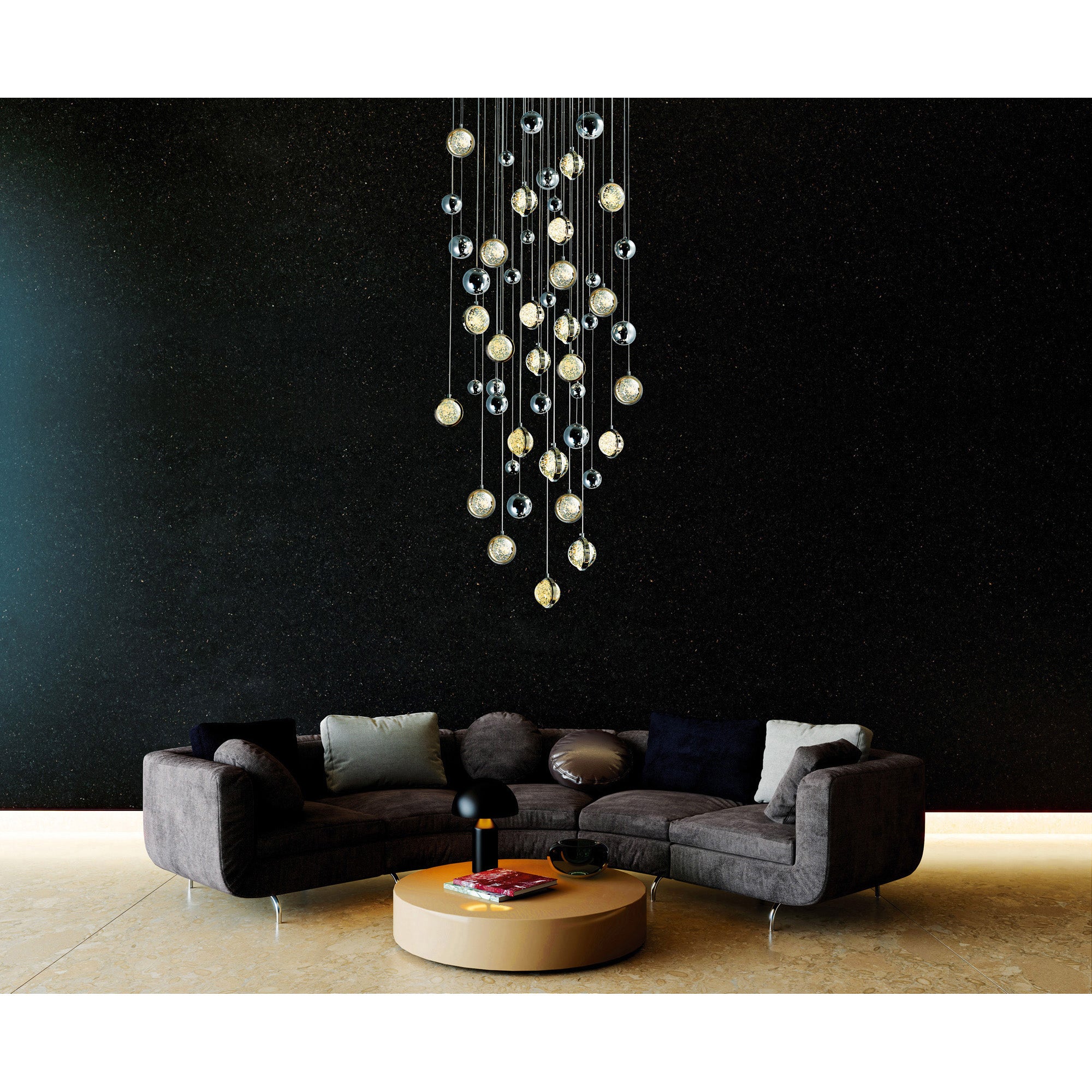 Salvador Chandeliers 23 Lights Polished Nickel